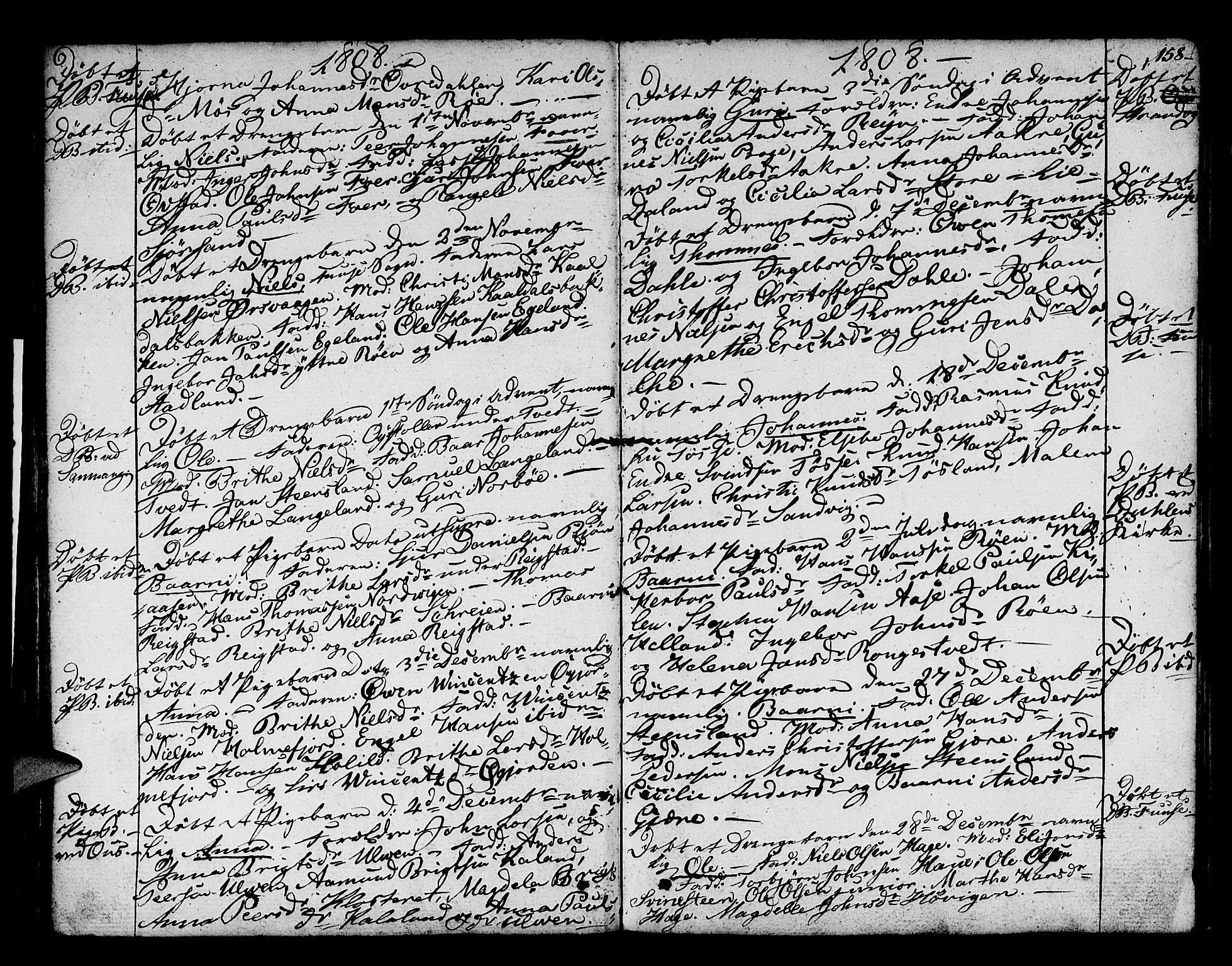 Os sokneprestembete, SAB/A-99929: Parish register (official) no. A 11, 1789-1815, p. 158