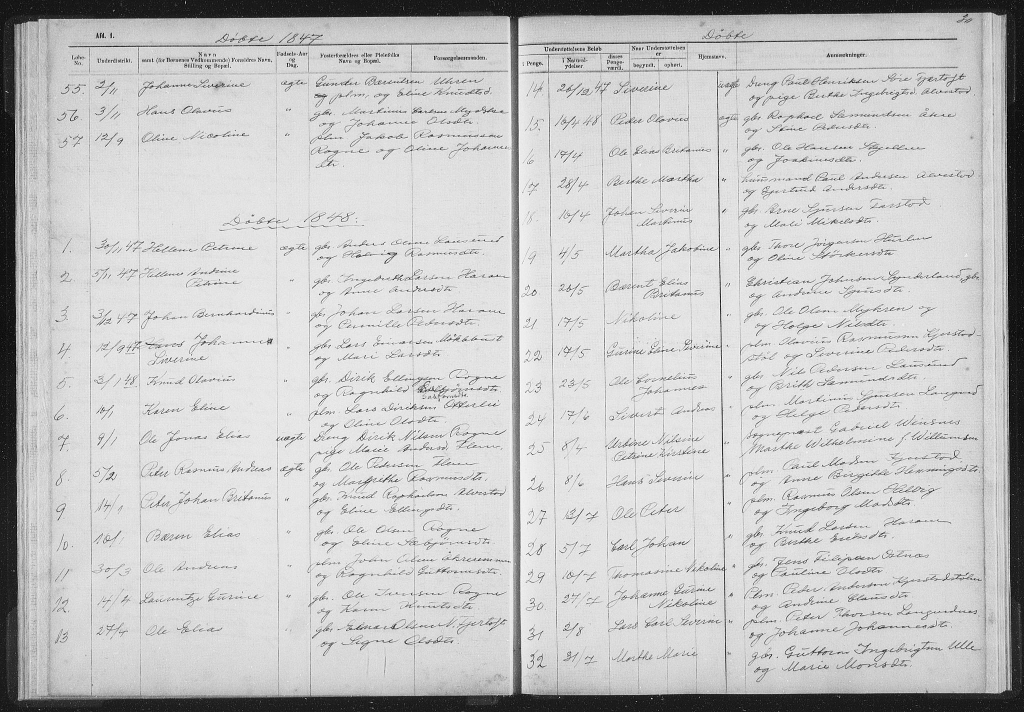 Ministerialprotokoller, klokkerbøker og fødselsregistre - Møre og Romsdal, SAT/A-1454/536/L0514: Parish register (official) no. 536D01, 1840-1875, p. 30