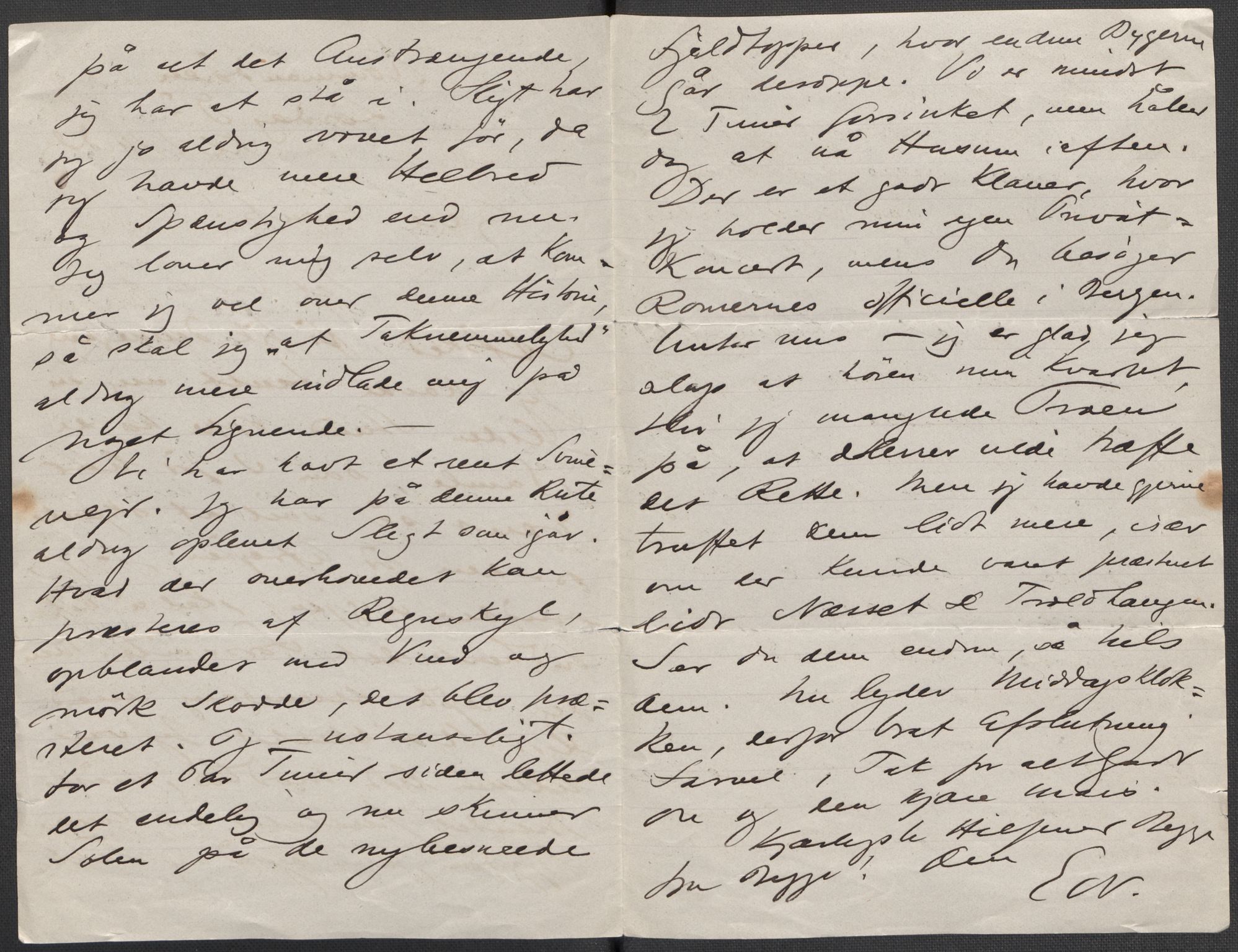 Beyer, Frants, AV/RA-PA-0132/F/L0001: Brev fra Edvard Grieg til Frantz Beyer og "En del optegnelser som kan tjene til kommentar til brevene" av Marie Beyer, 1872-1907, p. 860