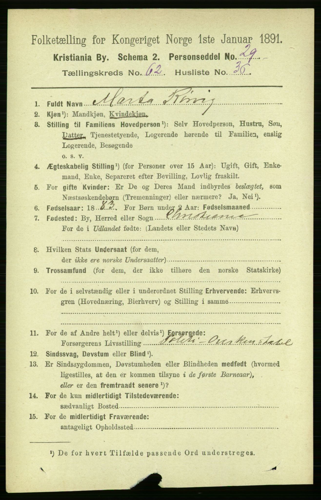 RA, 1891 census for 0301 Kristiania, 1891, p. 33774