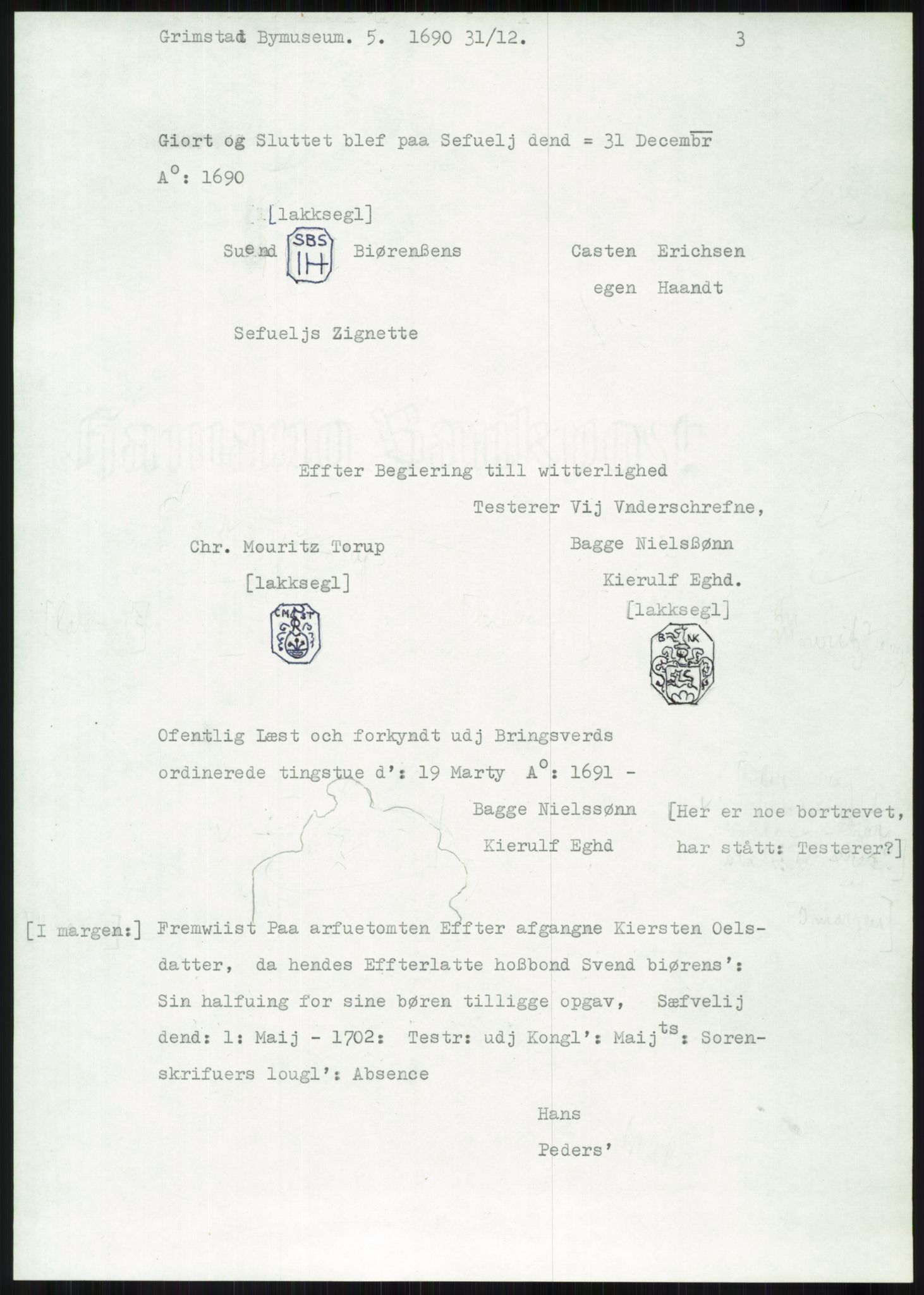 Samlinger til kildeutgivelse, Diplomavskriftsamlingen, AV/RA-EA-4053/H/Ha, p. 2439