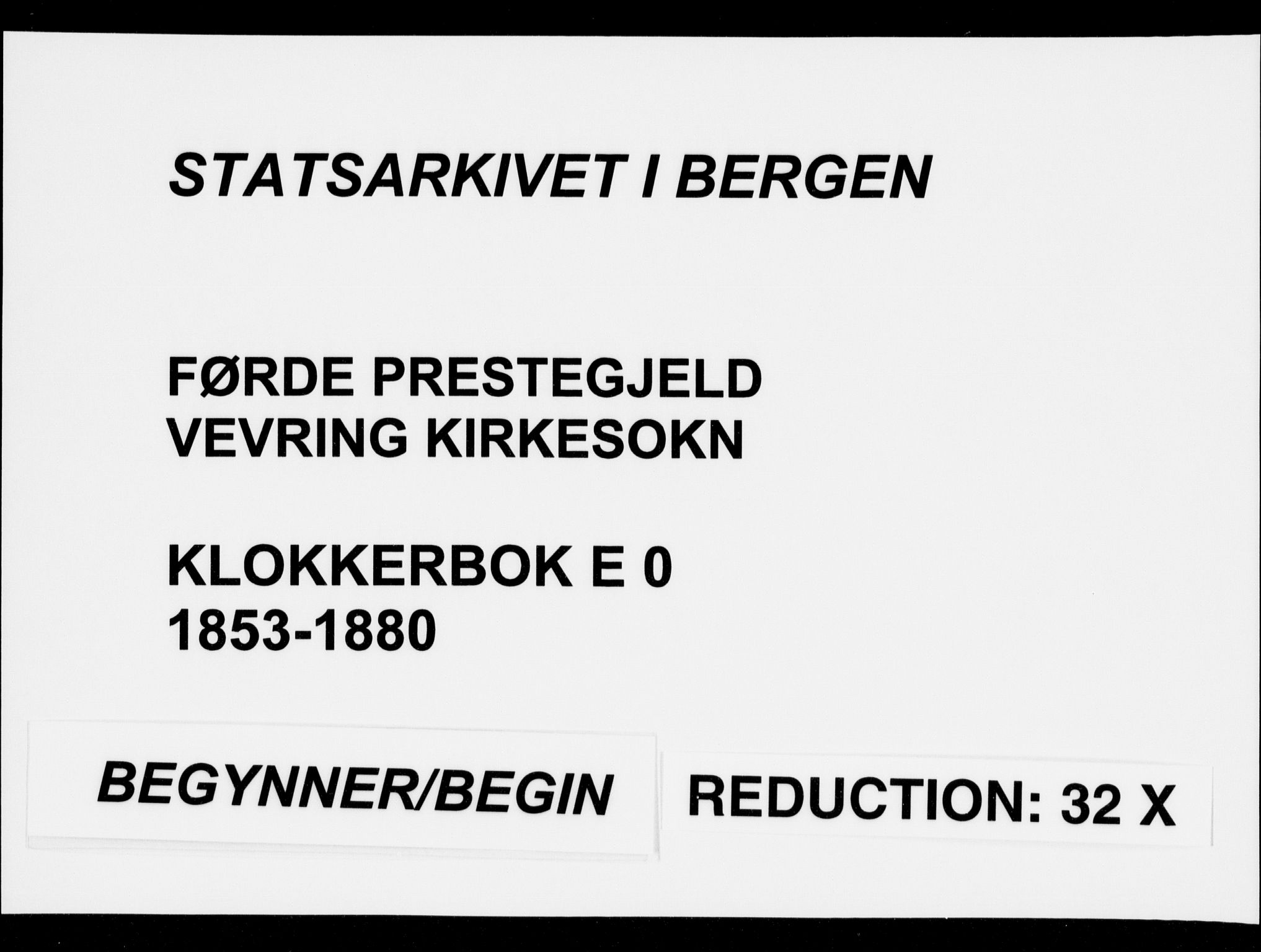 Førde sokneprestembete, SAB/A-79901/H/Hab: Parish register (copy) no. E 0, 1853-1880