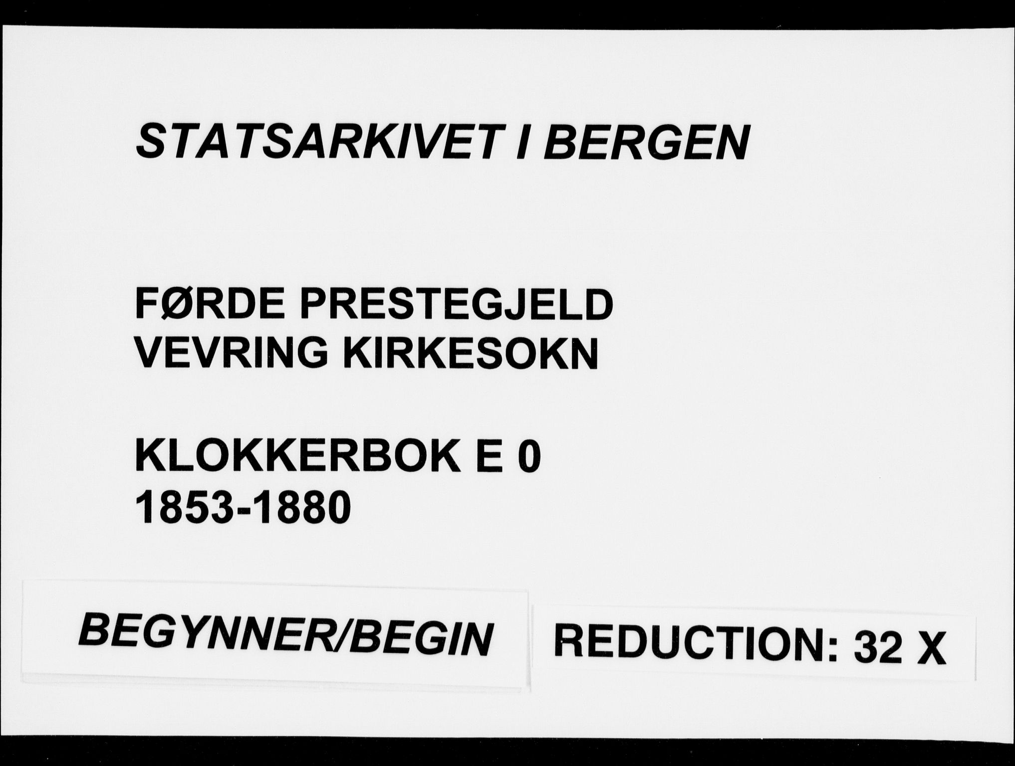 Førde sokneprestembete, AV/SAB-A-79901/H/Hab: Parish register (copy) no. E 0, 1853-1880