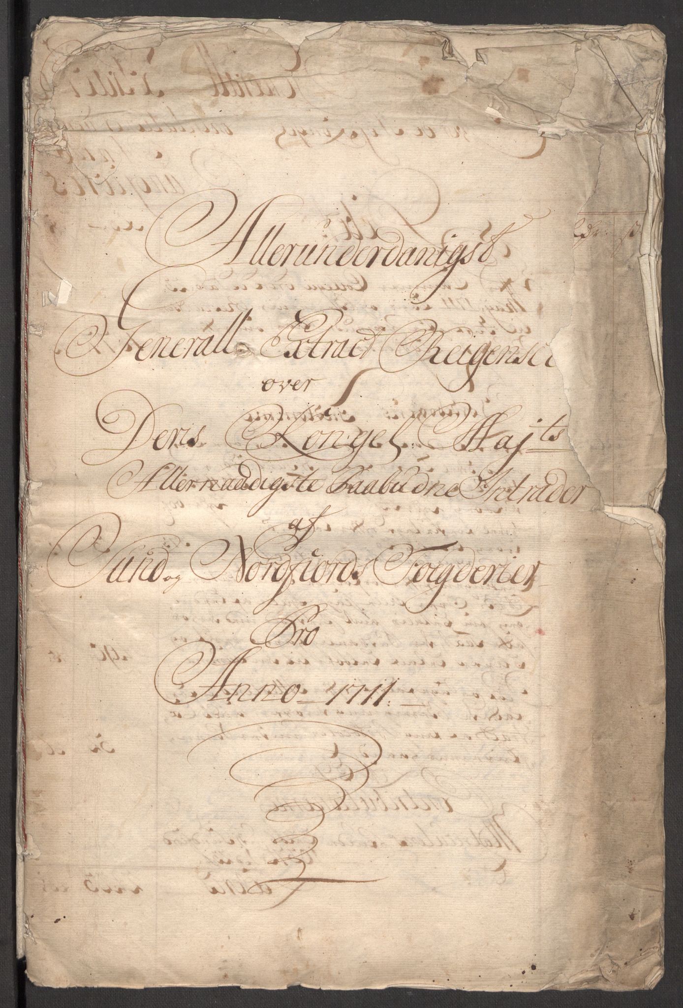 Rentekammeret inntil 1814, Reviderte regnskaper, Fogderegnskap, AV/RA-EA-4092/R53/L3433: Fogderegnskap Sunn- og Nordfjord, 1710-1711, p. 201