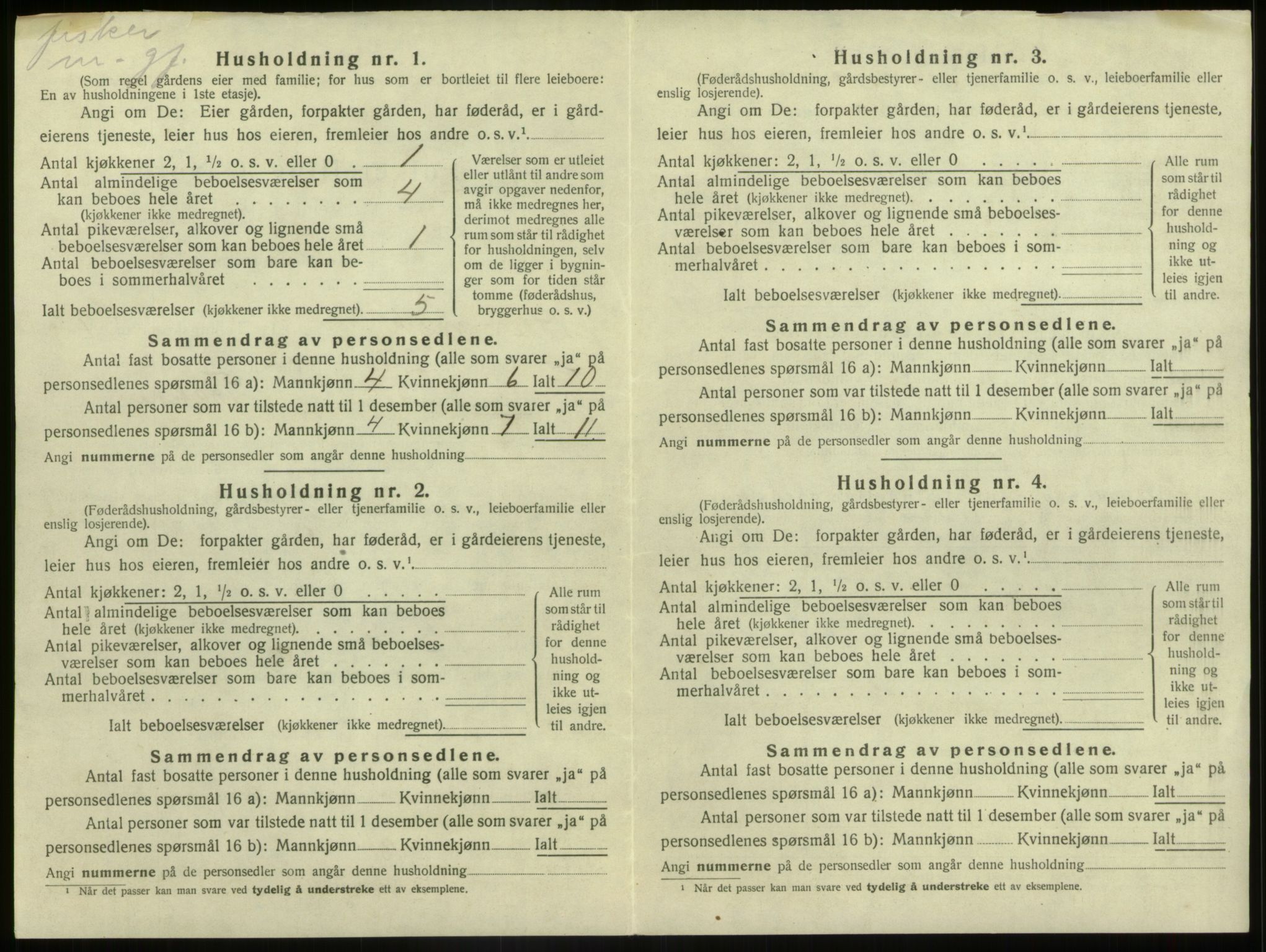 SAB, 1920 census for Bremanger, 1920, p. 678