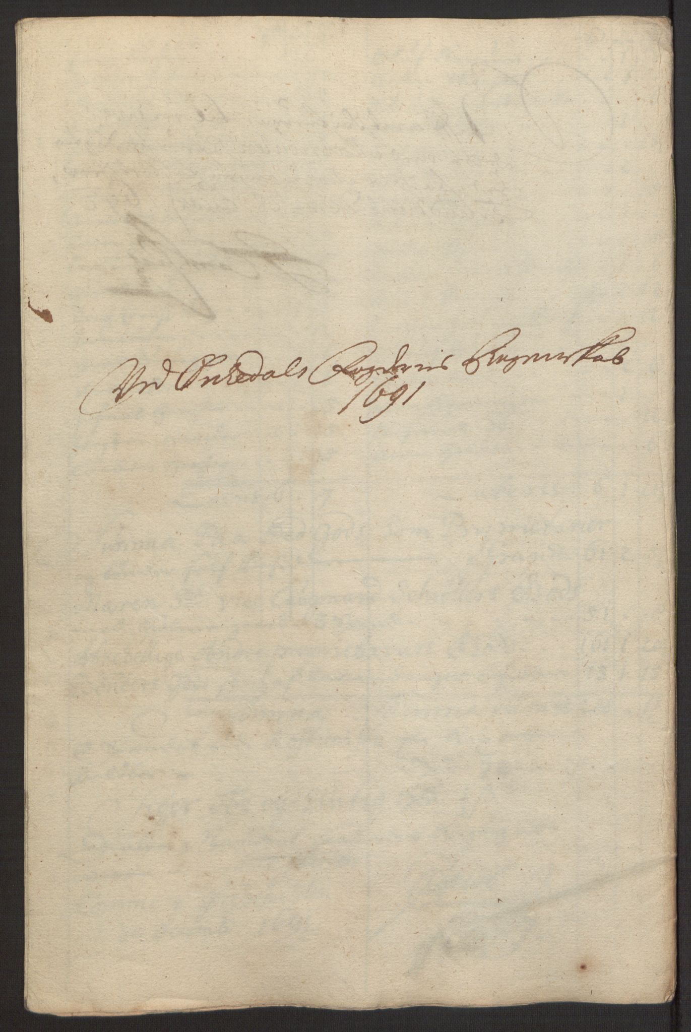 Rentekammeret inntil 1814, Reviderte regnskaper, Fogderegnskap, RA/EA-4092/R58/L3937: Fogderegnskap Orkdal, 1691-1692, p. 107