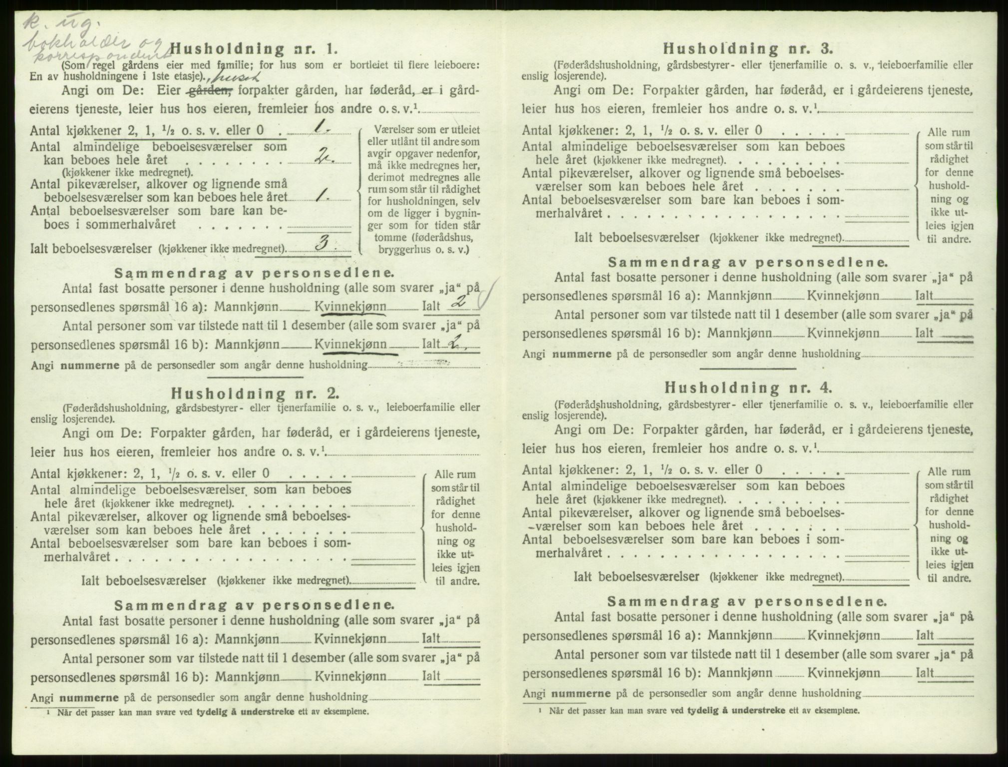 SAB, 1920 census for Åsane, 1920, p. 191