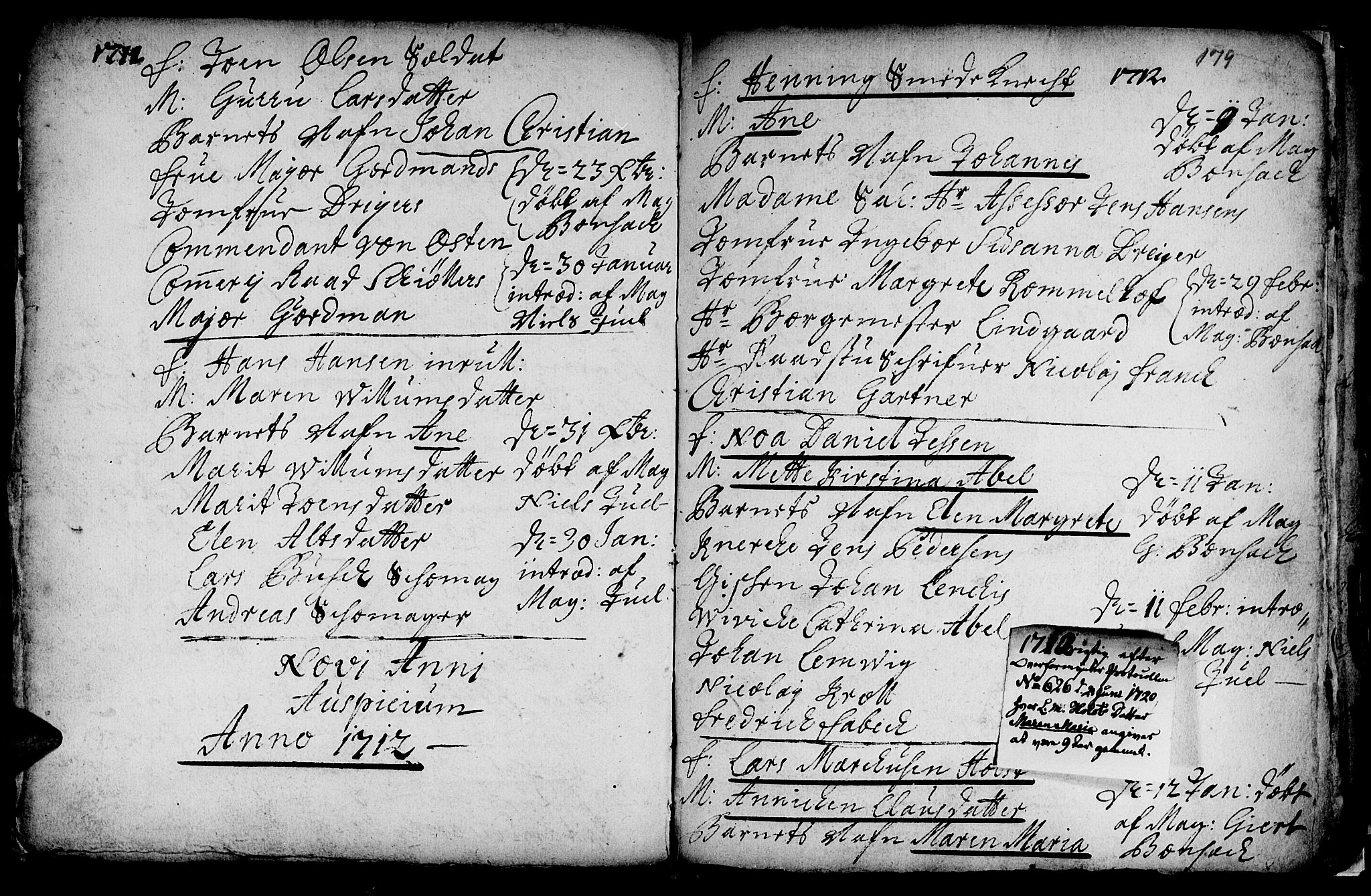 Ministerialprotokoller, klokkerbøker og fødselsregistre - Sør-Trøndelag, SAT/A-1456/601/L0034: Parish register (official) no. 601A02, 1702-1714, p. 179