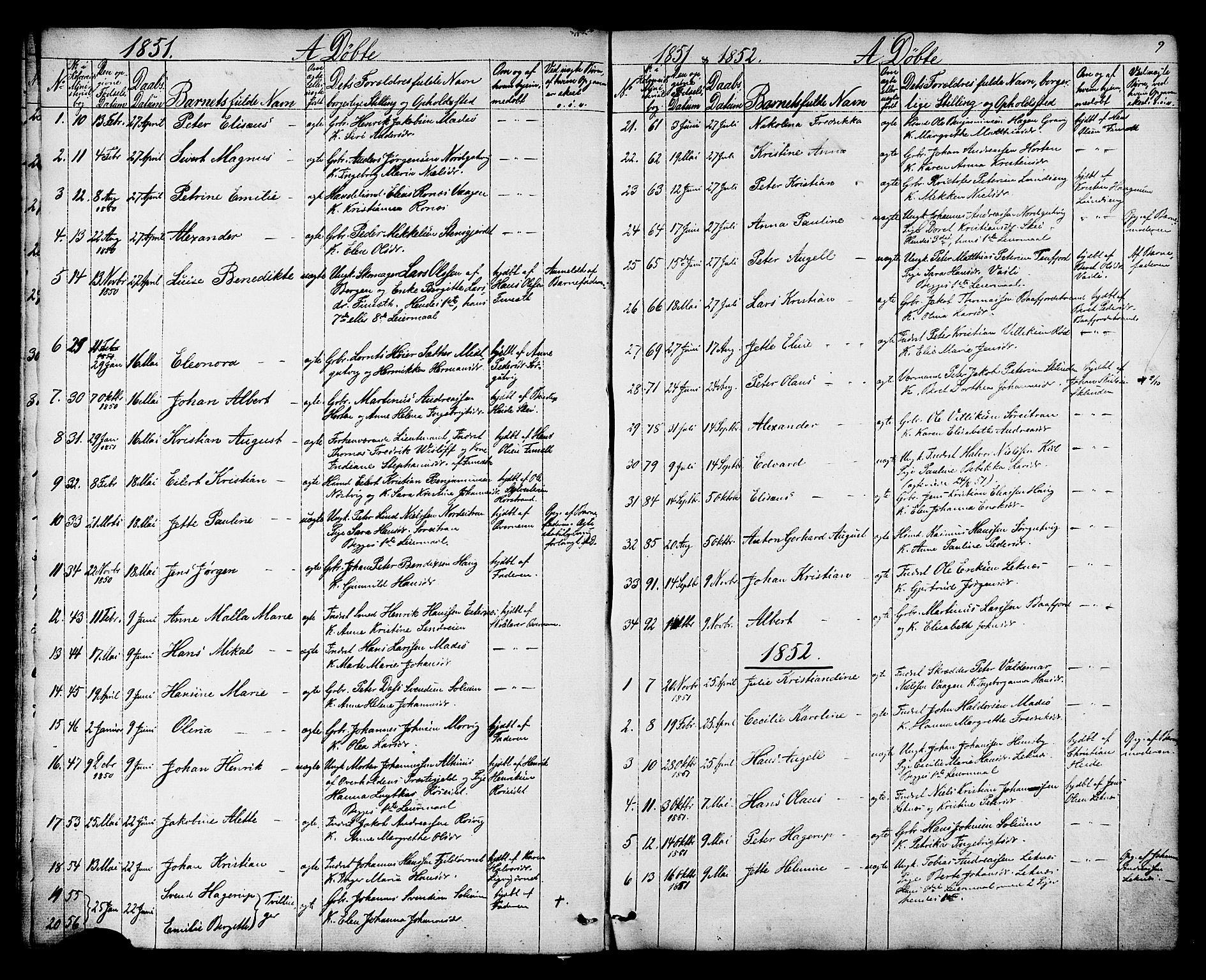 Ministerialprotokoller, klokkerbøker og fødselsregistre - Nord-Trøndelag, SAT/A-1458/788/L0695: Parish register (official) no. 788A02, 1843-1862, p. 9