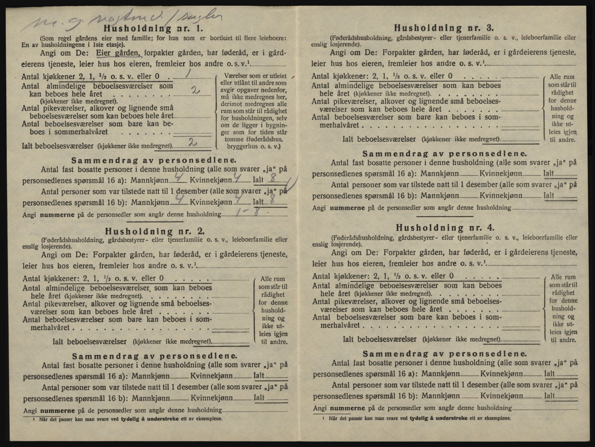 SAO, 1920 census for Glemmen, 1920, p. 710