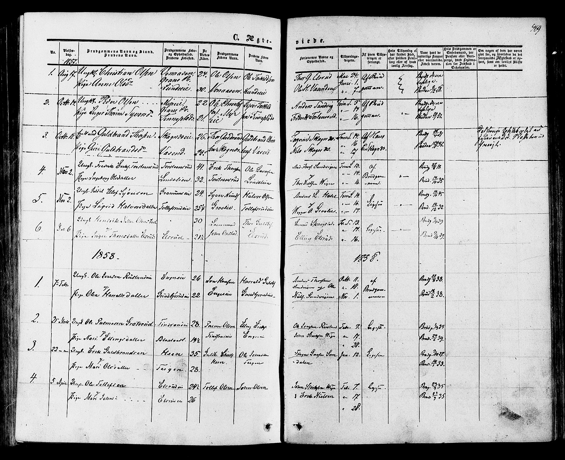 Ådal kirkebøker, SAKO/A-248/F/Fa/L0001: Parish register (official) no. I 1, 1857-1883, p. 469