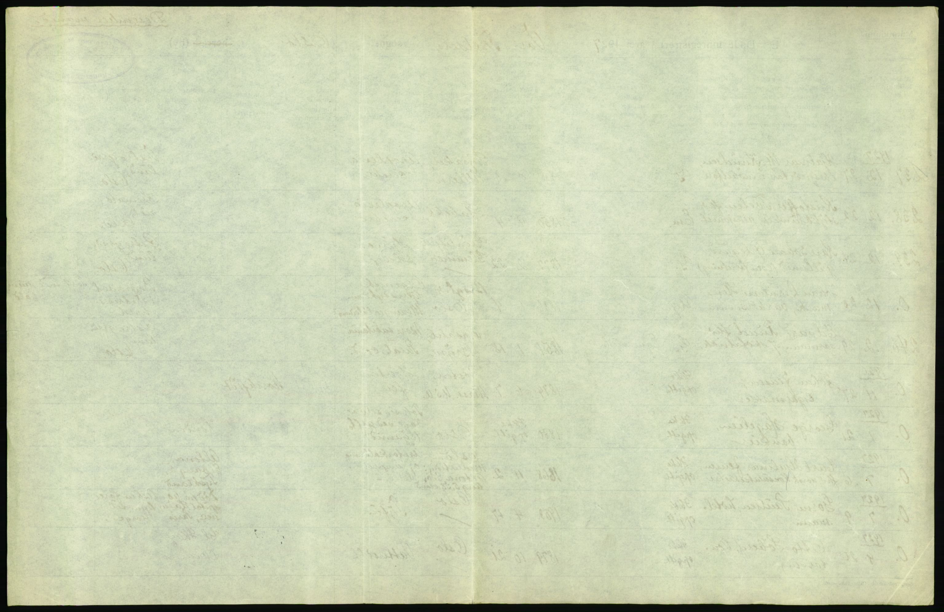 Statistisk sentralbyrå, Sosiodemografiske emner, Befolkning, AV/RA-S-2228/D/Df/Dfc/Dfcg/L0009: Oslo: Døde menn, 1927, p. 61