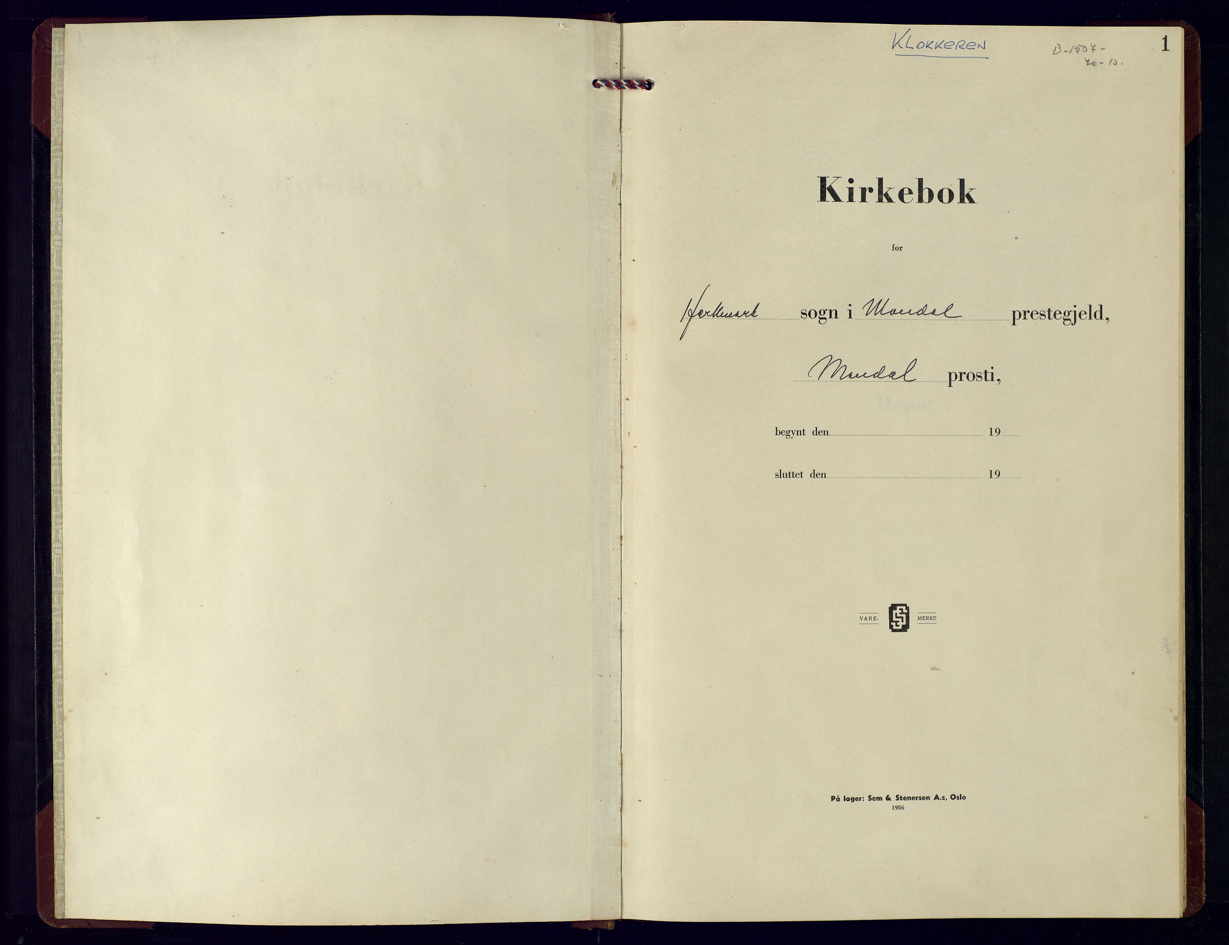 Mandal sokneprestkontor, SAK/1111-0030/F/Fb/Fbb/L0006: Parish register (copy) no. B 6, 1957-1973, p. 1