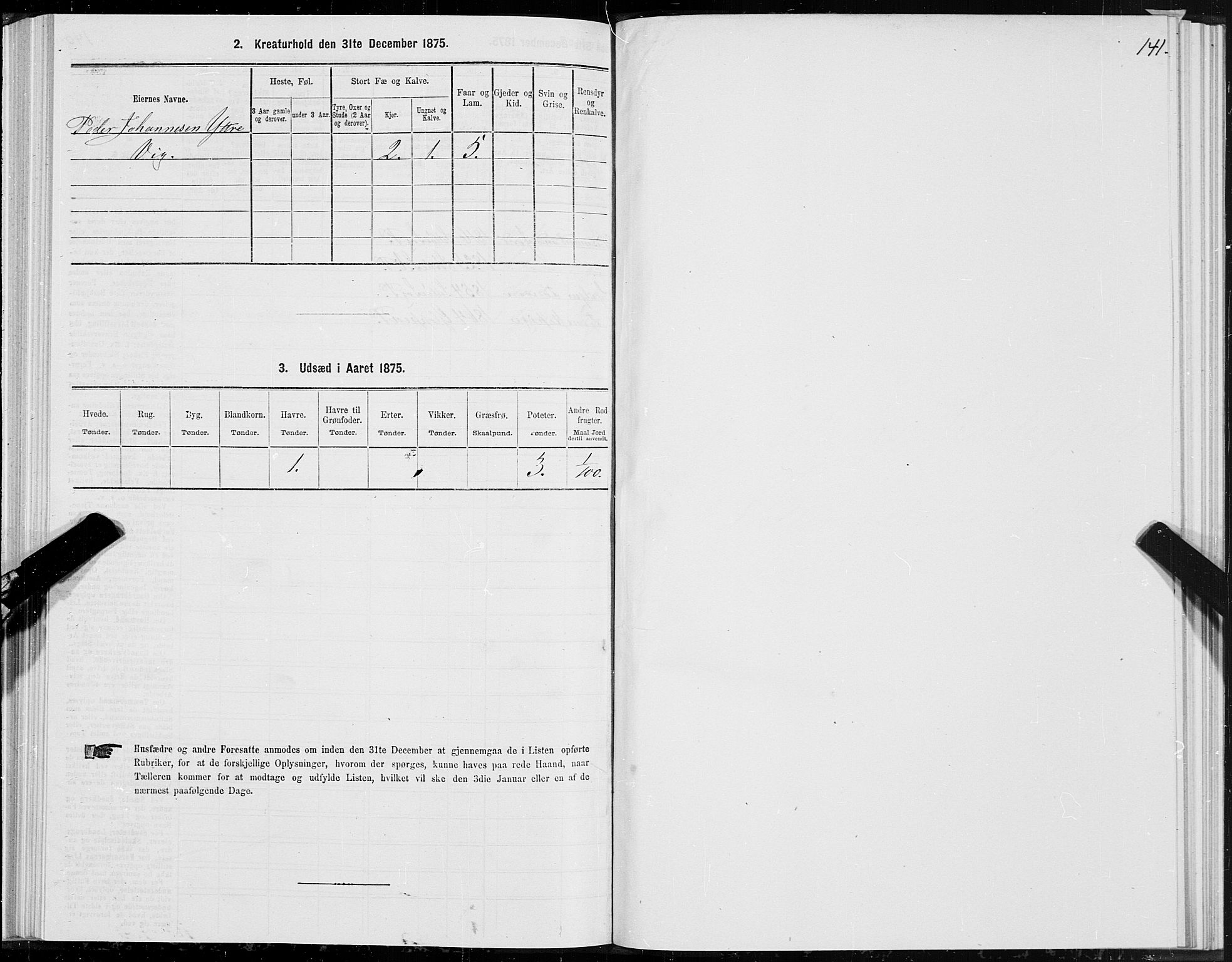 SAT, 1875 census for 1511P Vanylven, 1875, p. 2141