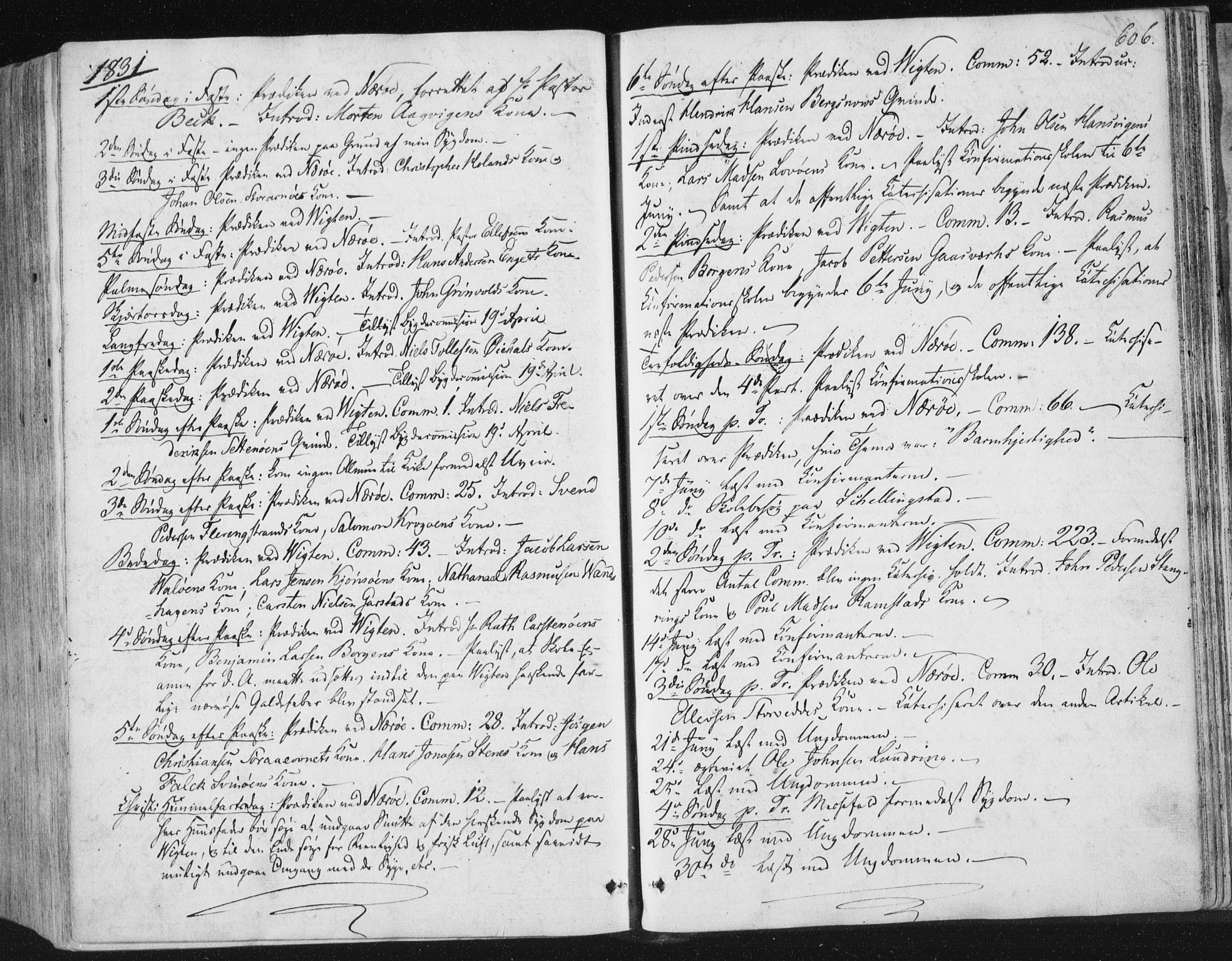 Ministerialprotokoller, klokkerbøker og fødselsregistre - Nord-Trøndelag, AV/SAT-A-1458/784/L0669: Parish register (official) no. 784A04, 1829-1859, p. 606