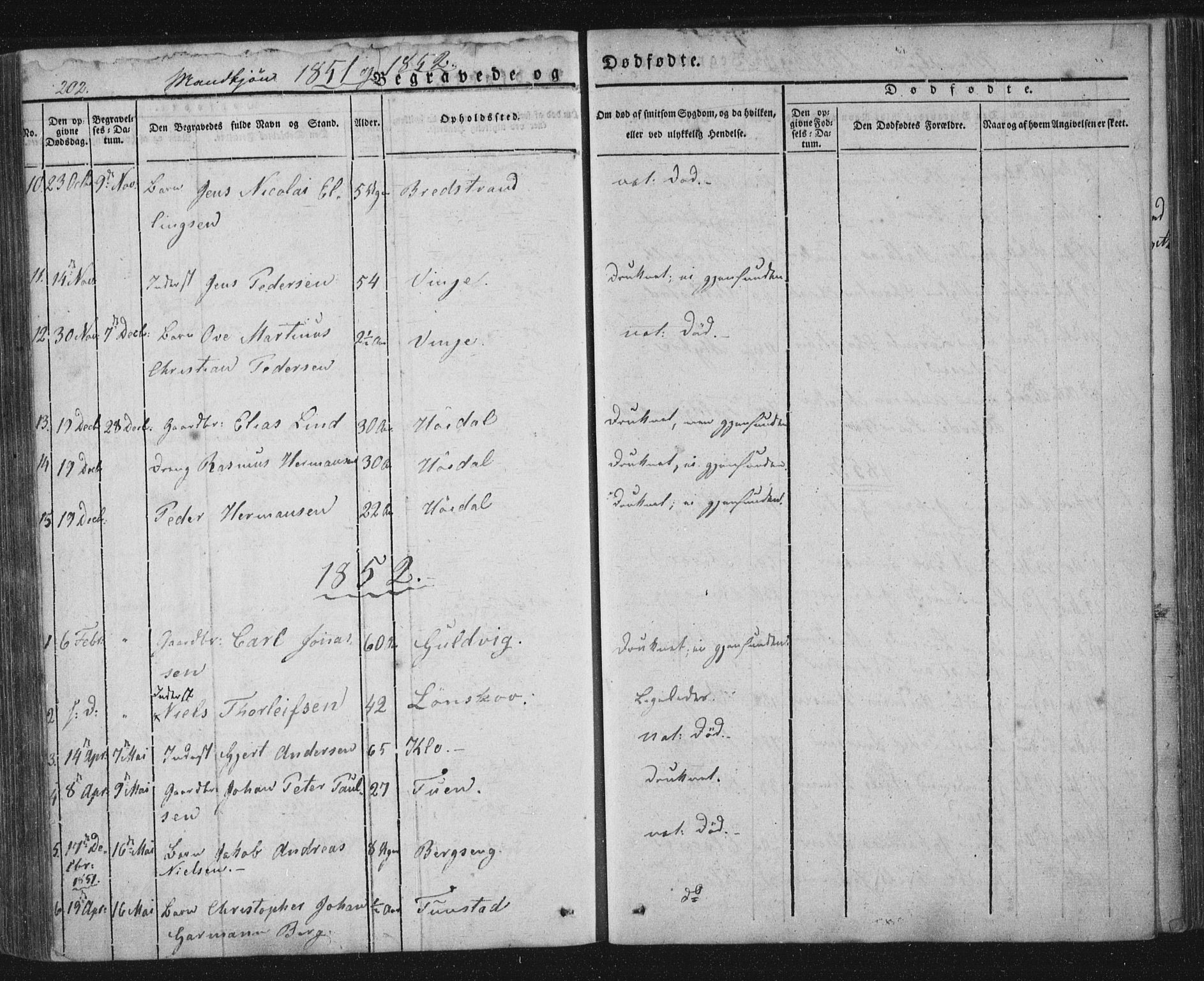 Ministerialprotokoller, klokkerbøker og fødselsregistre - Nordland, AV/SAT-A-1459/893/L1332: Parish register (official) no. 893A05, 1841-1858, p. 202