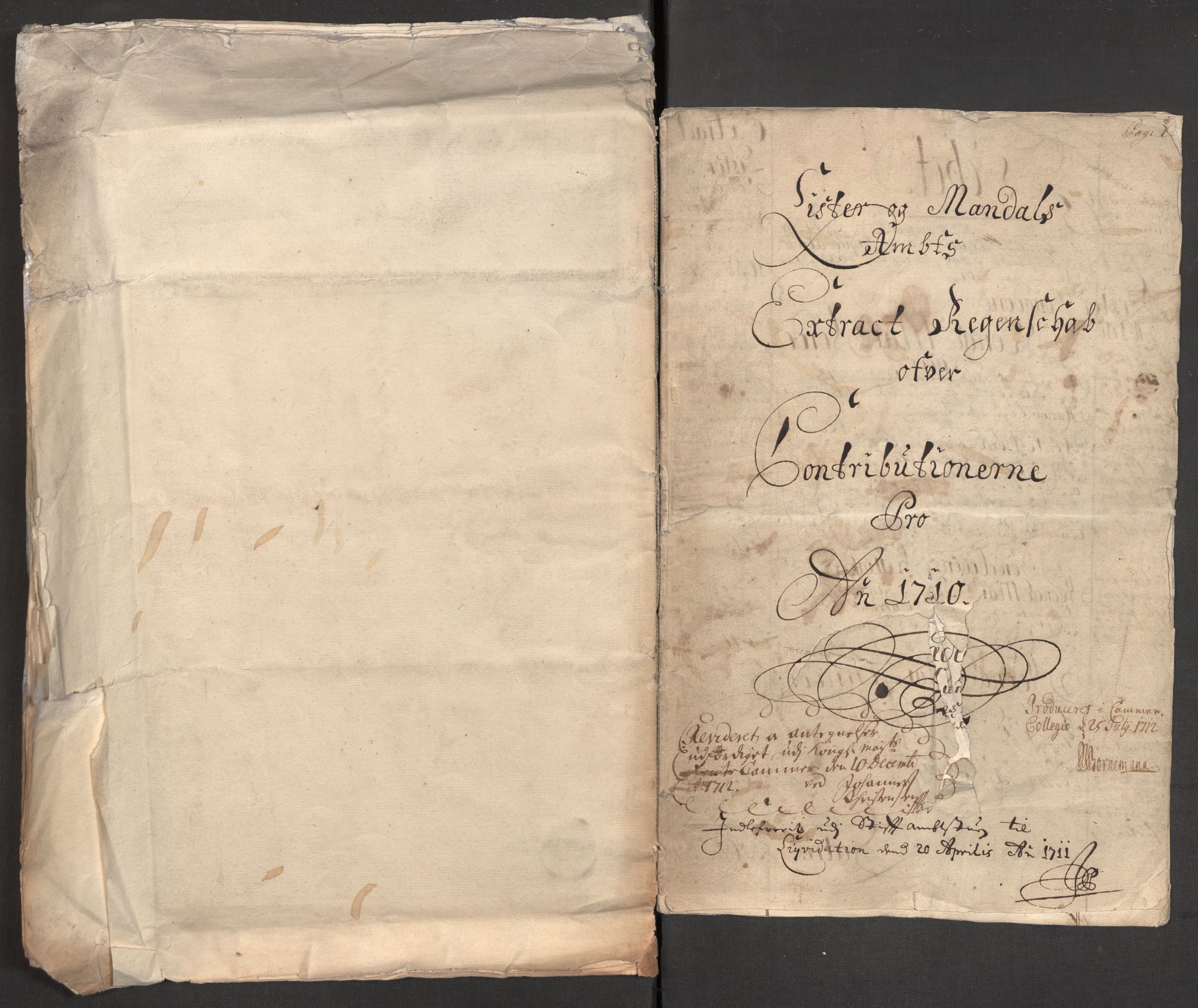 Rentekammeret inntil 1814, Reviderte regnskaper, Fogderegnskap, AV/RA-EA-4092/R43/L2553: Fogderegnskap Lista og Mandal, 1710, p. 10