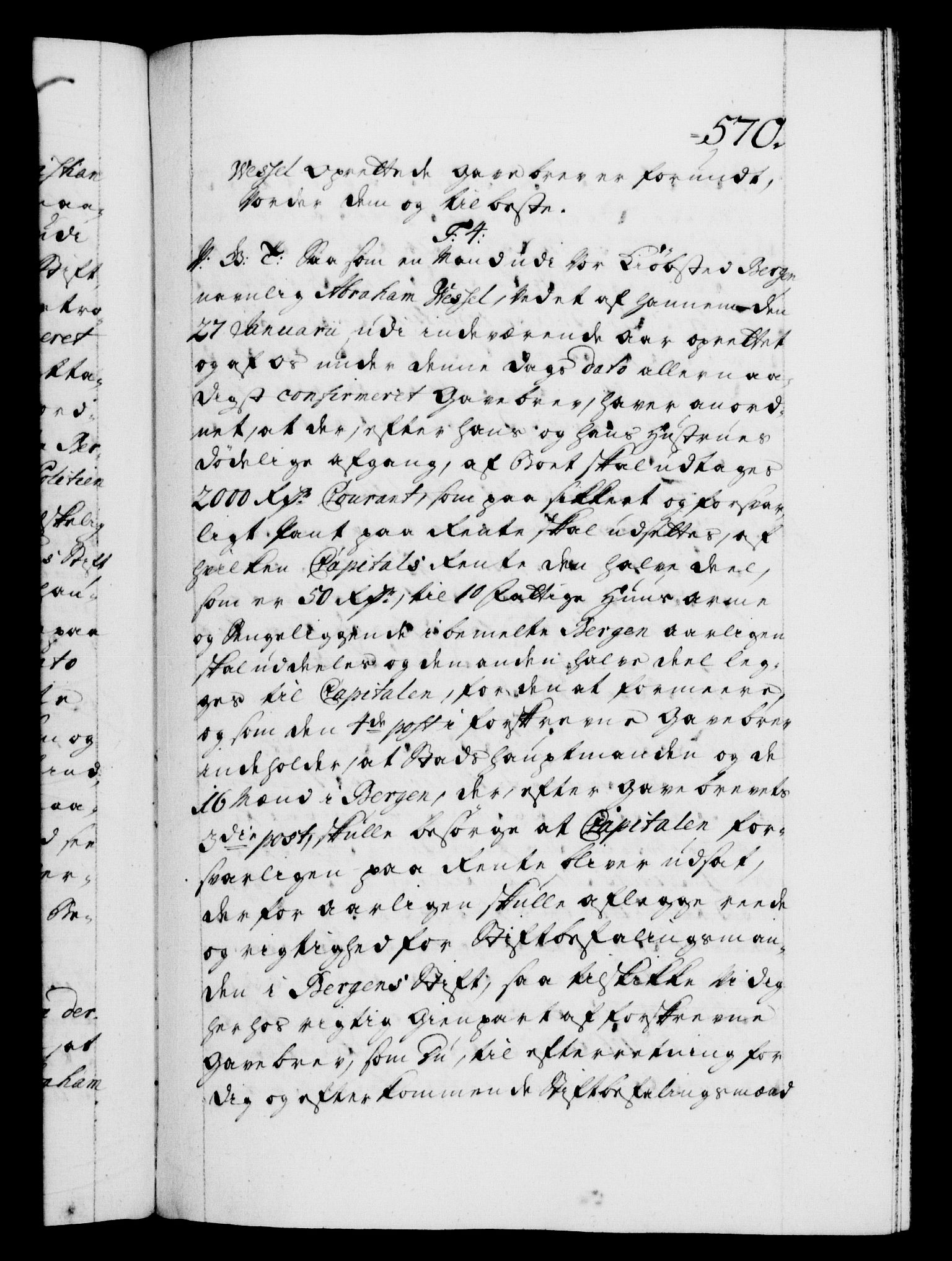 Danske Kanselli 1572-1799, AV/RA-EA-3023/F/Fc/Fca/Fcab/L0024: Norske tegnelser, 1728-1730, p. 570a