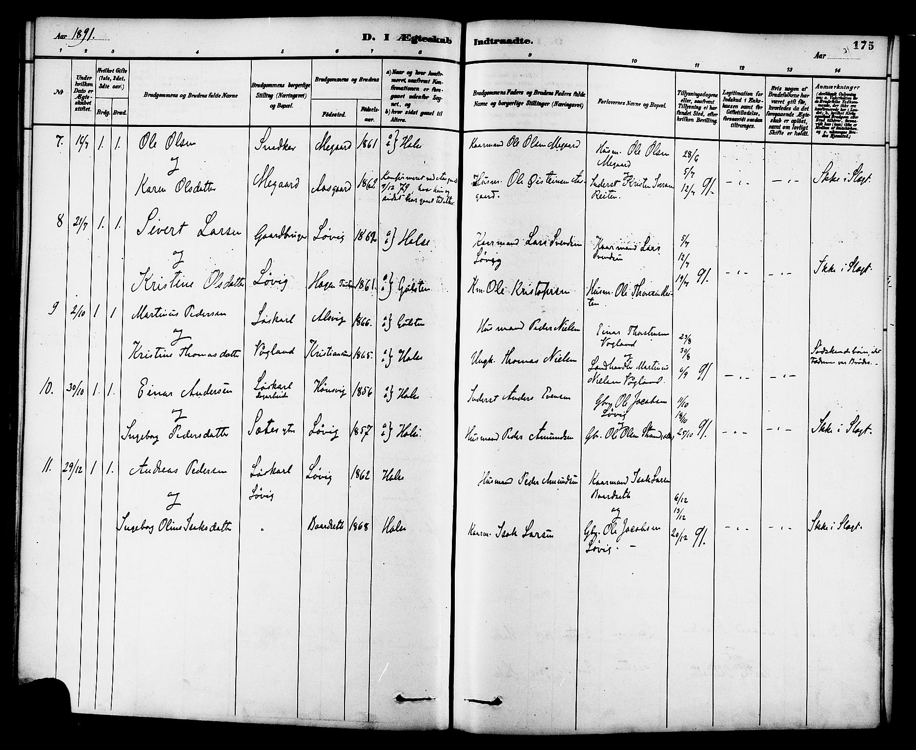 Ministerialprotokoller, klokkerbøker og fødselsregistre - Møre og Romsdal, SAT/A-1454/576/L0885: Parish register (official) no. 576A03, 1880-1898, p. 175