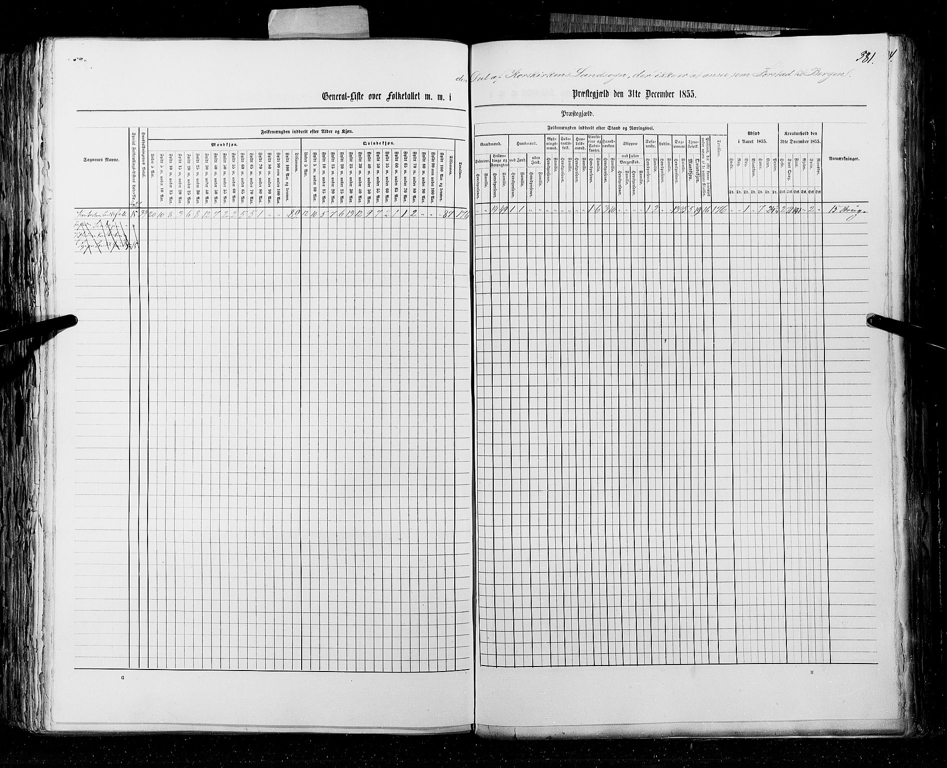 RA, Census 1855, vol. 4: Stavanger amt og Søndre Bergenhus amt, 1855, p. 381