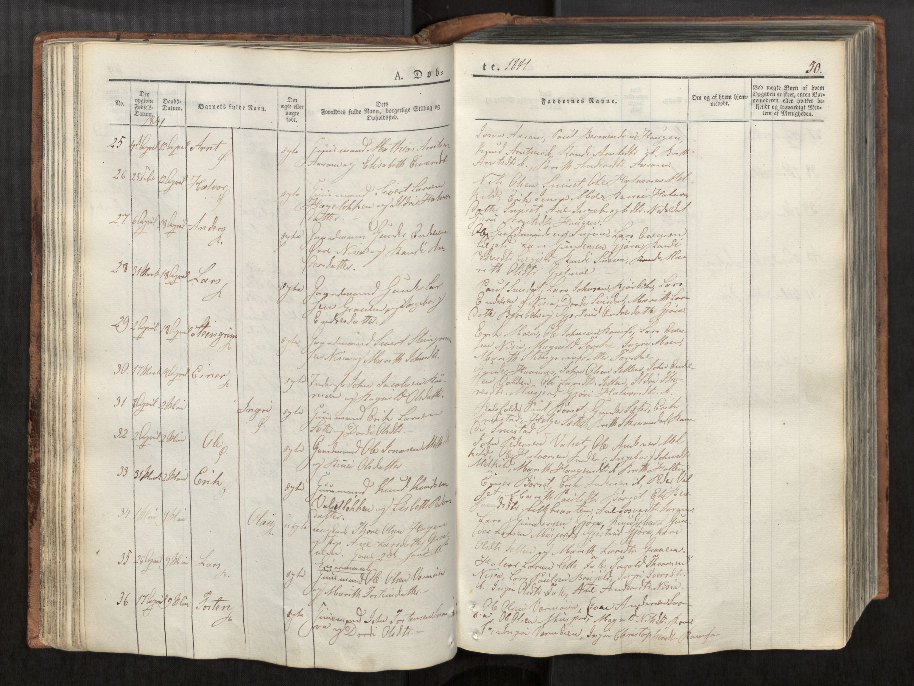 Ministerialprotokoller, klokkerbøker og fødselsregistre - Møre og Romsdal, AV/SAT-A-1454/590/L1012: Parish register (official) no. 590A04, 1832-1846, p. 50