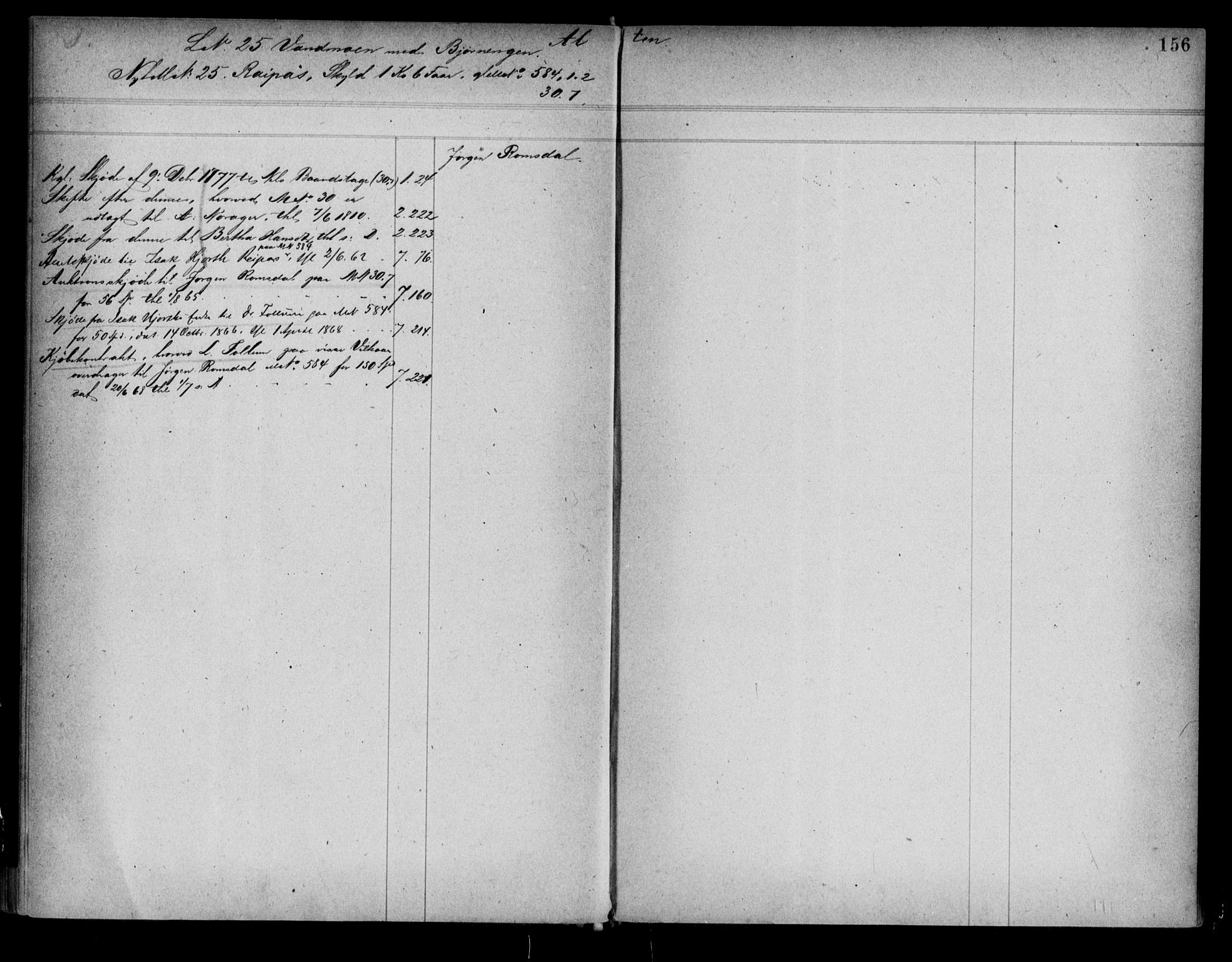Alta fogderi/sorenskriveri, AV/SATØ-SATØ-5/1/K/Kb/Kba/L0007pantereg: Mortgage register no. 7, 1776, p. 156