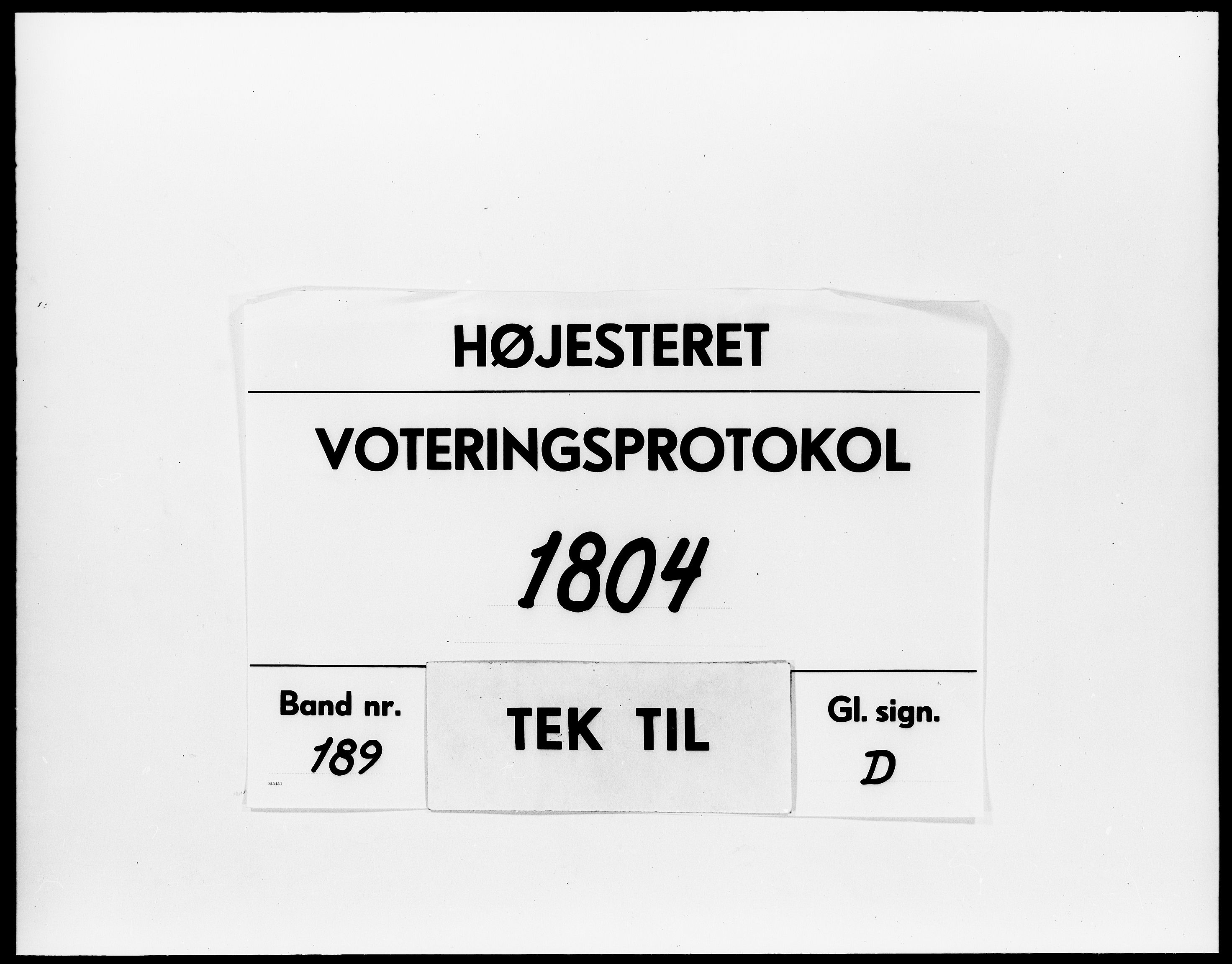 Højesteret, DRA/A-0009, 1804