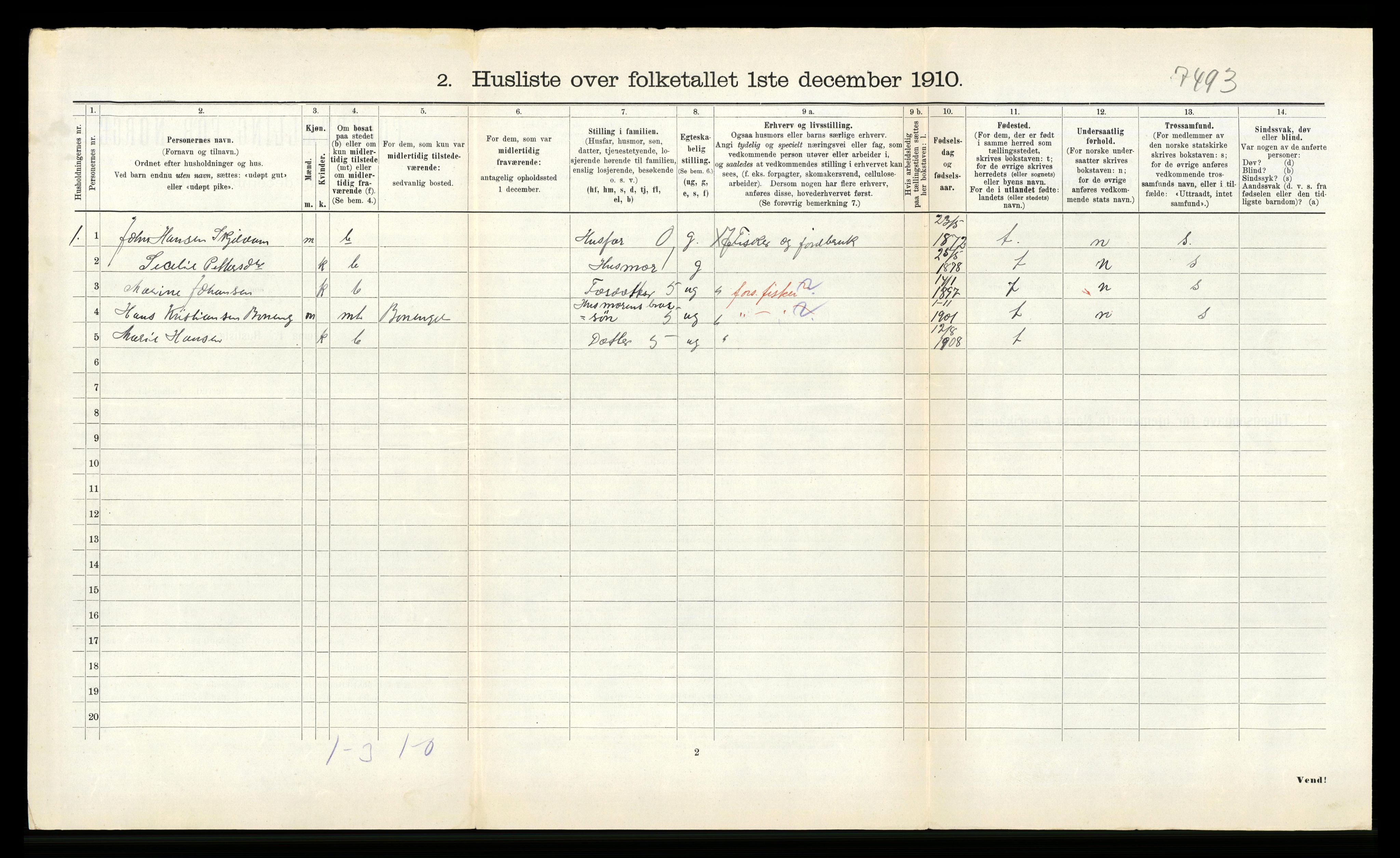 RA, 1910 census for Nord-Frøya, 1910, p. 553