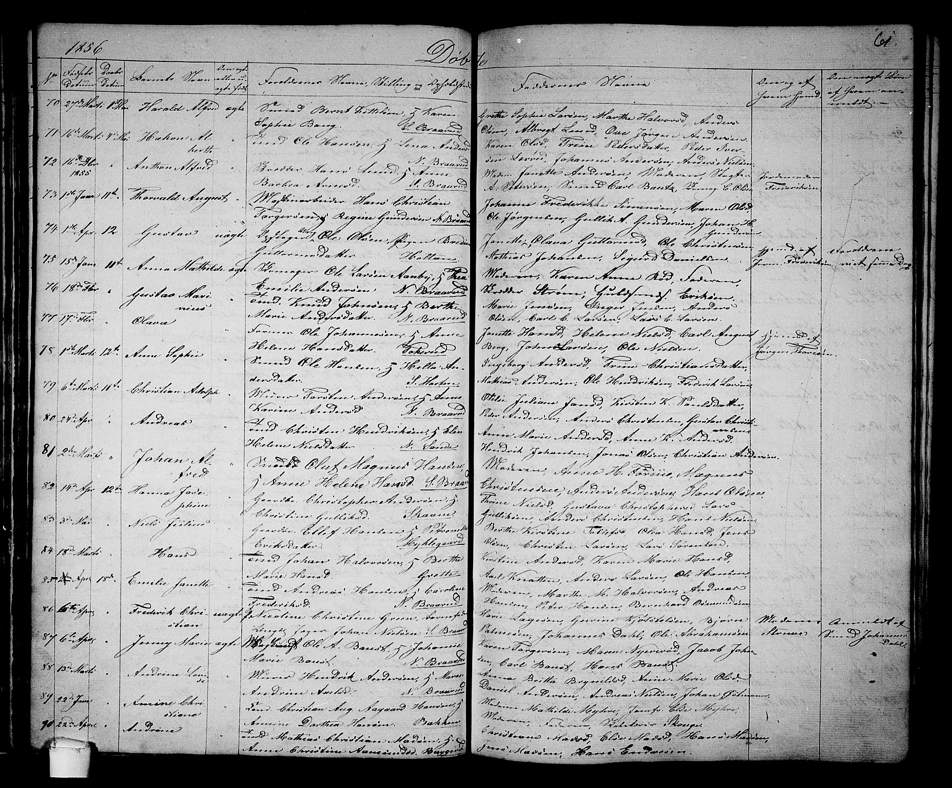 Borre kirkebøker, AV/SAKO-A-338/G/Ga/L0002: Parish register (copy) no. I 2, 1852-1871, p. 61