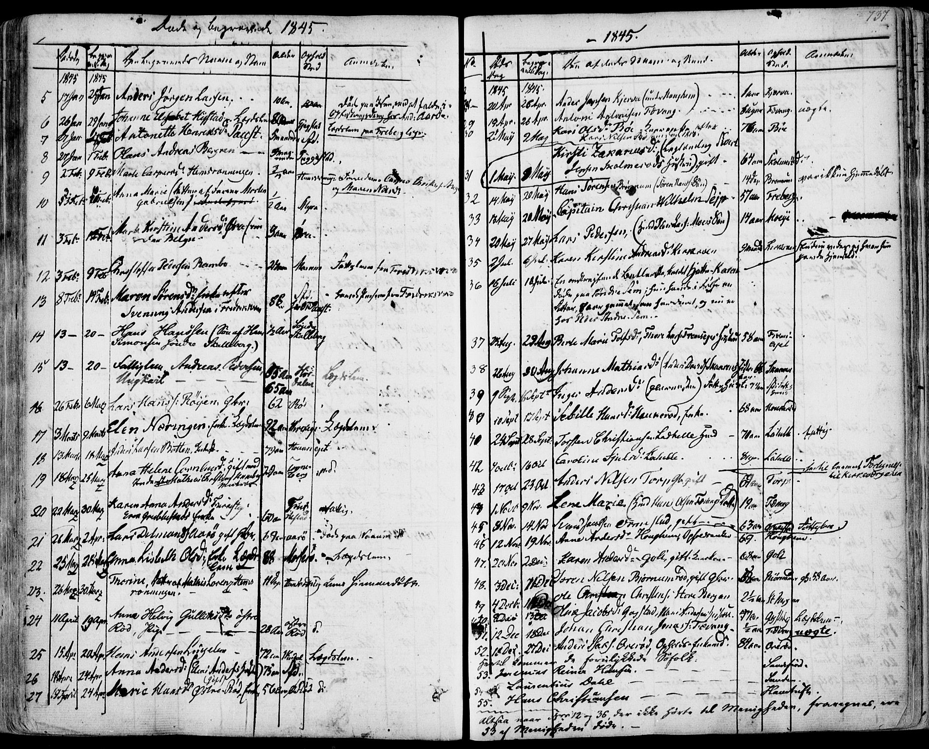 Sandar kirkebøker, SAKO/A-243/F/Fa/L0005: Parish register (official) no. 5, 1832-1847, p. 736-737