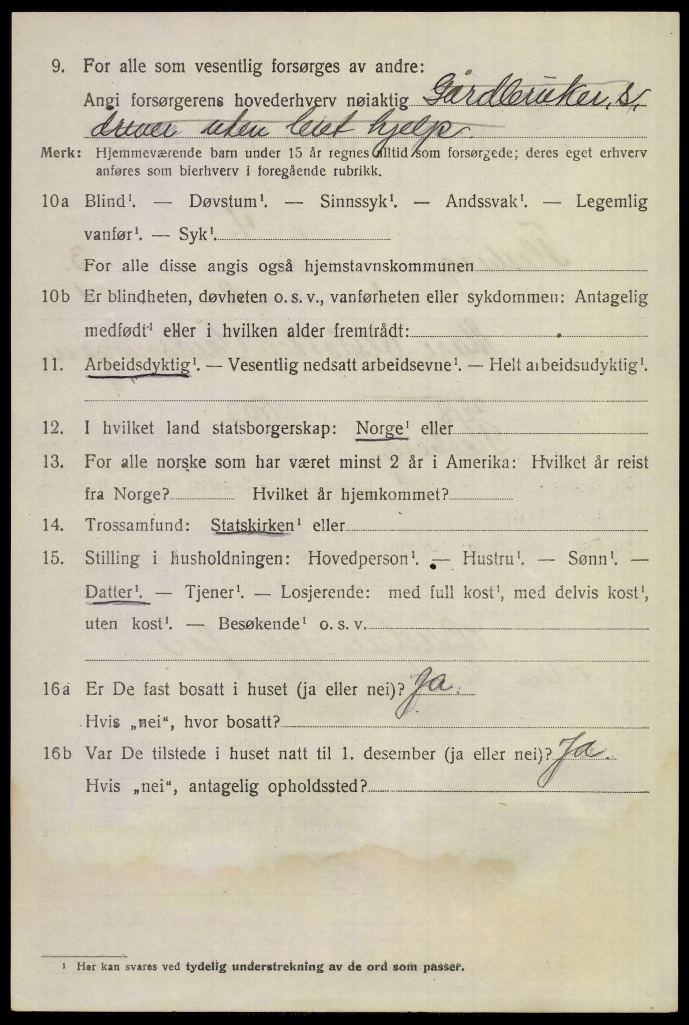 SAKO, 1920 census for Flesberg, 1920, p. 1674