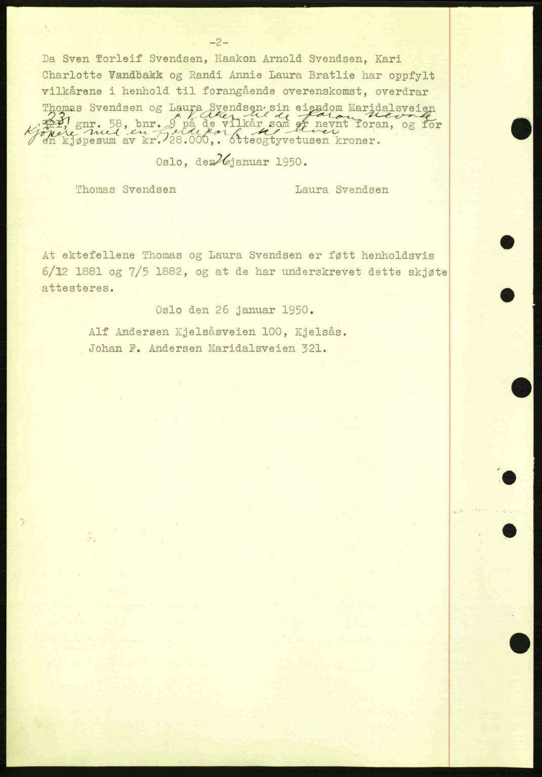 Oslo byskriverembete, AV/SAO-A-10227/G/Gb/Gbd/Gbda/L0017: Mortgage book no. A215, 1949-1950, Diary no: : 1072/1950