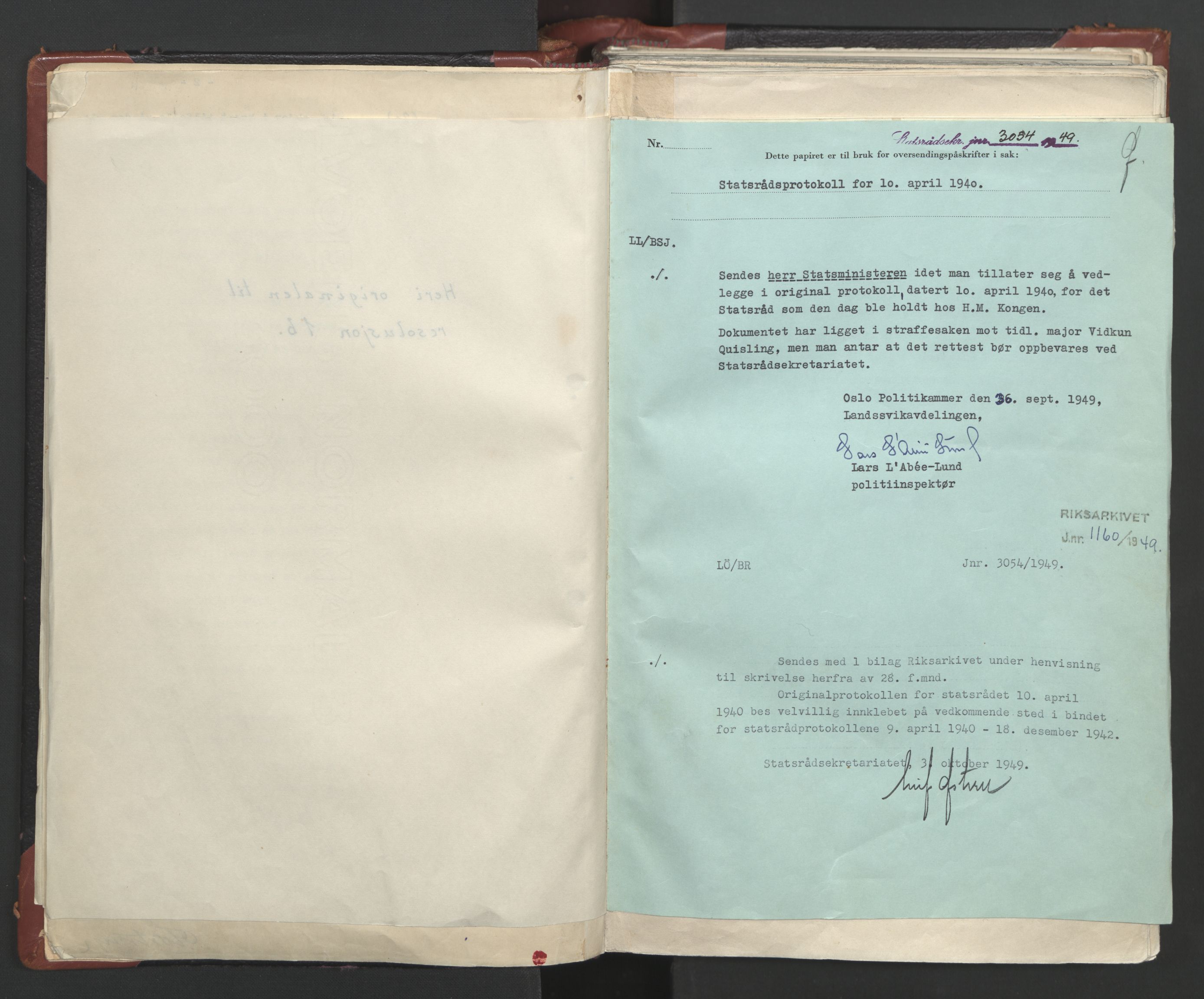 Statsrådssekretariatet, RA/S-1001/A/Ac/L0122: Kgl. res. (9/4) 17/4 1940 -18/12 1942, 1940-1942, p. 17