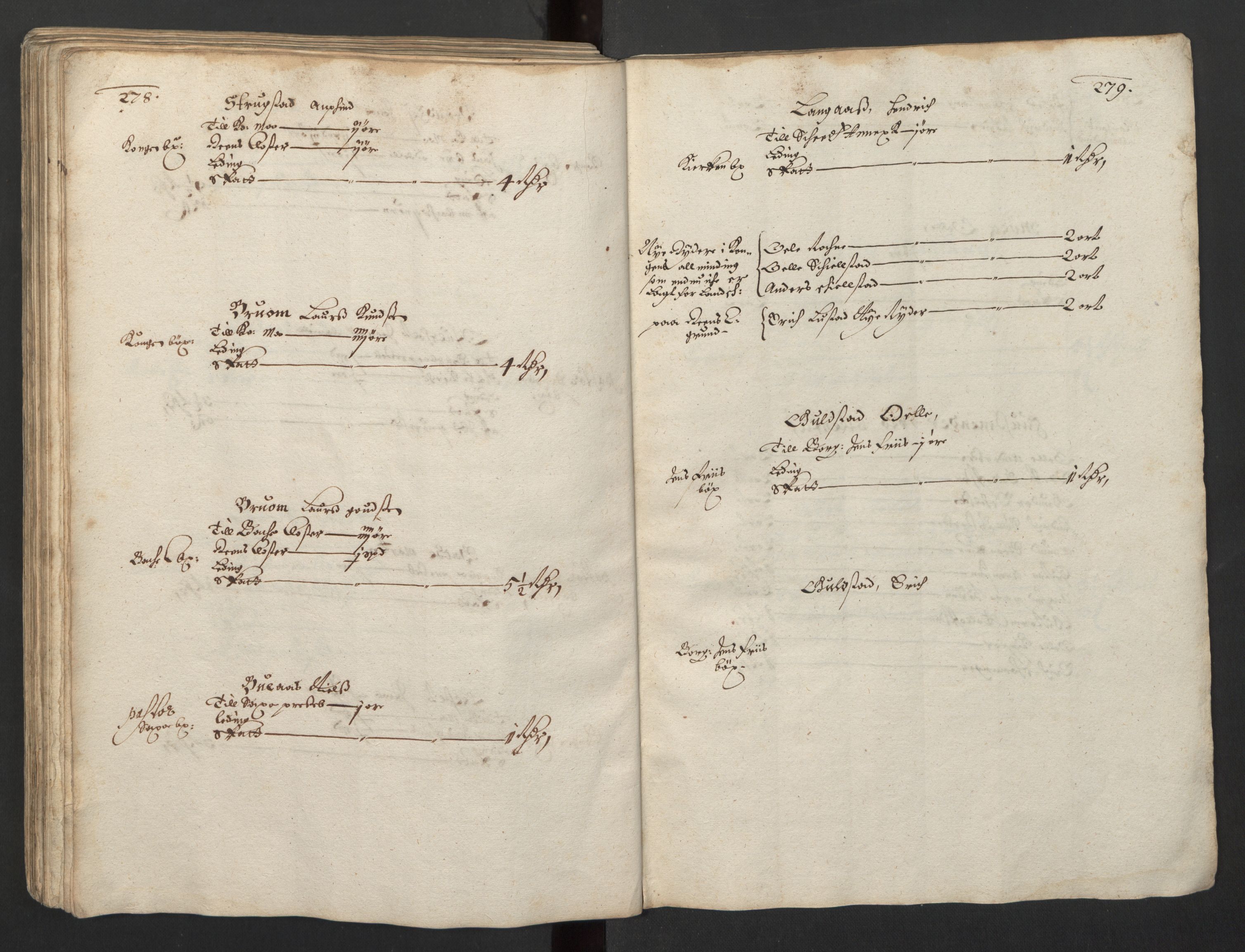 Rentekammeret inntil 1814, Realistisk ordnet avdeling, AV/RA-EA-4070/L/L0029/0001: Trondheim lagdømme: / Alminnelig jordebok og skattemanntall - Inderøy, 1661, p. 278-279