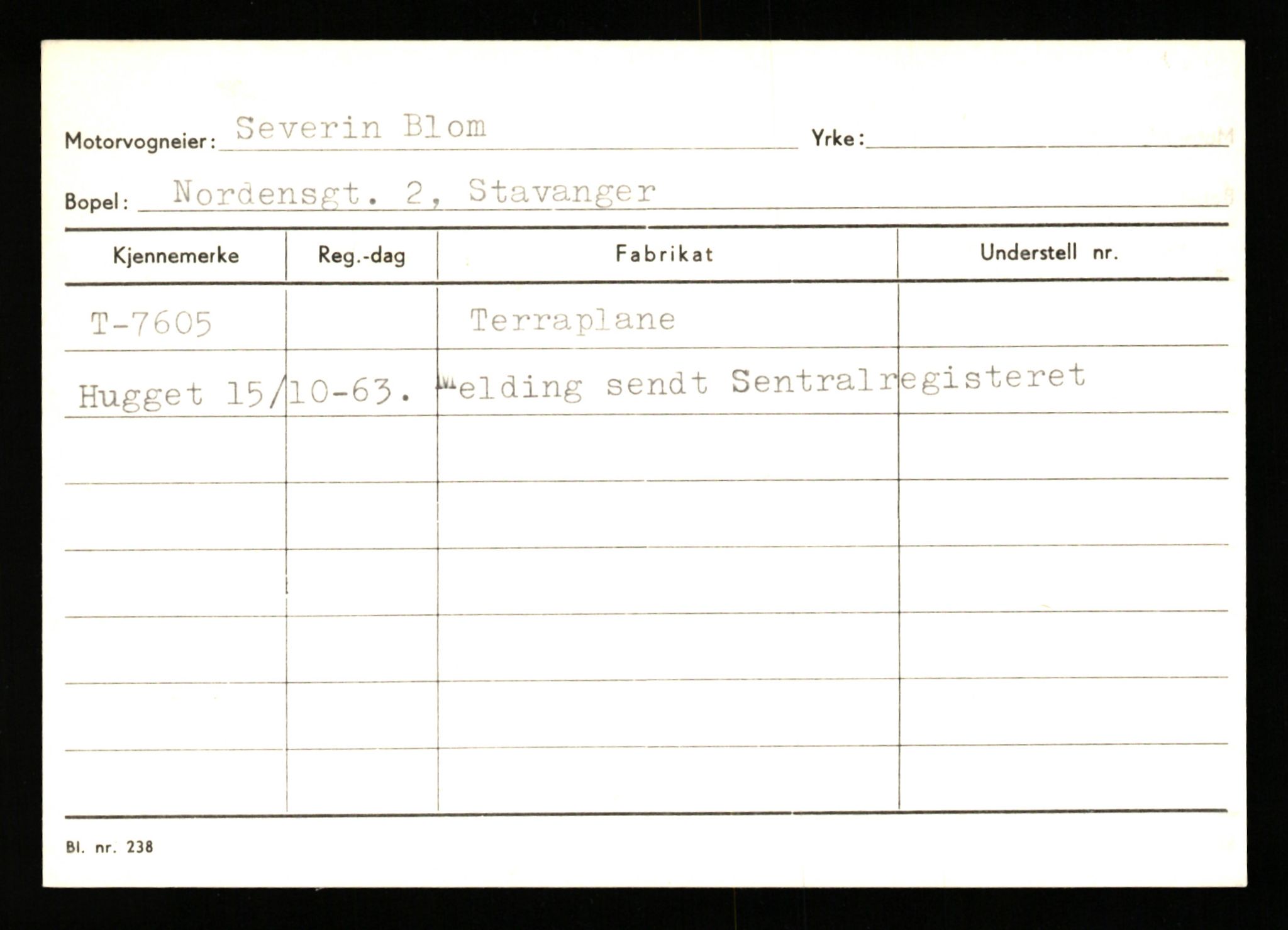 Stavanger trafikkstasjon, AV/SAST-A-101942/0/G/L0002: Registreringsnummer: 5791 - 10405, 1930-1971, p. 875