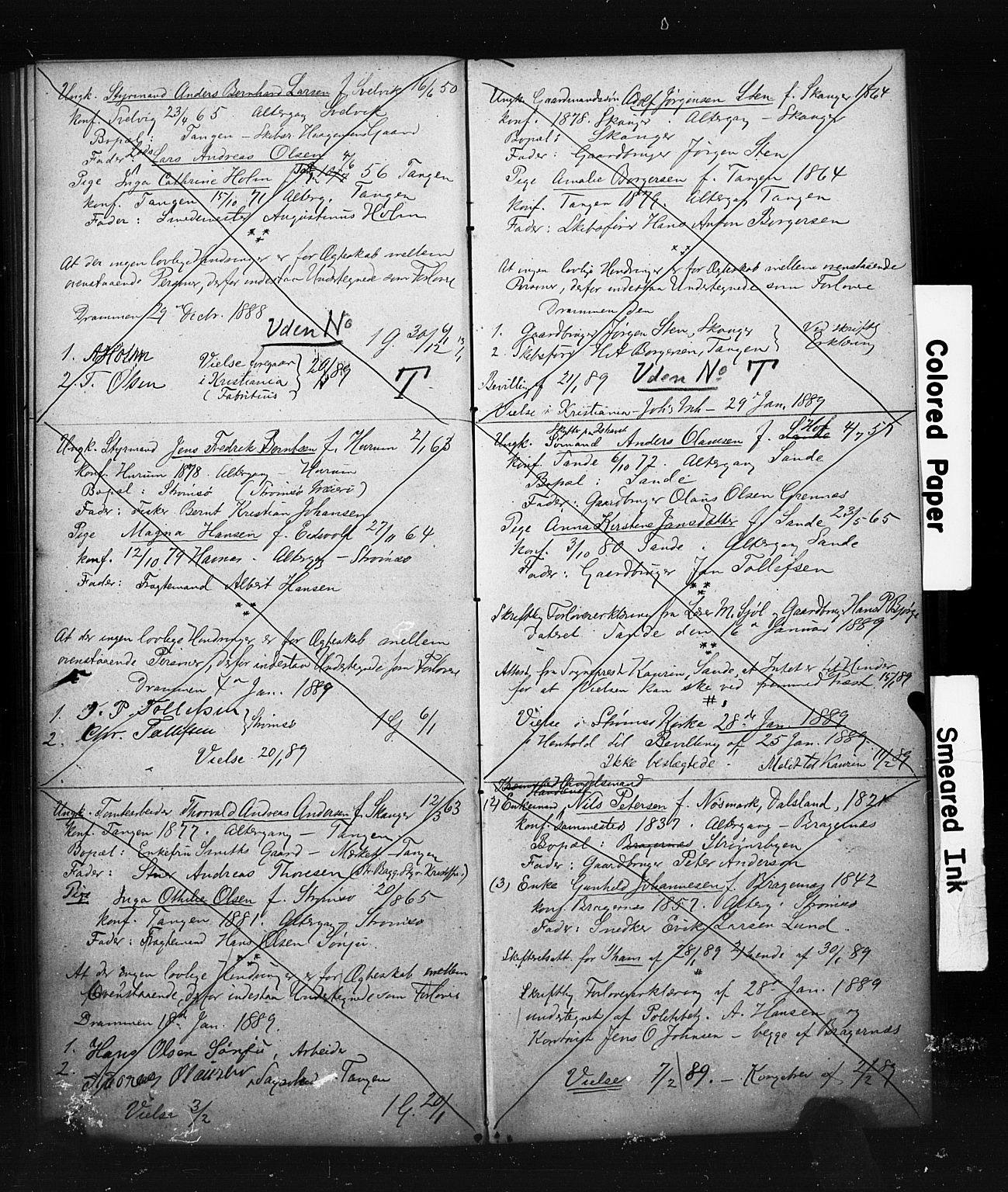 Strømsø kirkebøker, AV/SAKO-A-246/H/Ha/L0006: Banns register no. 6, 1882-1890