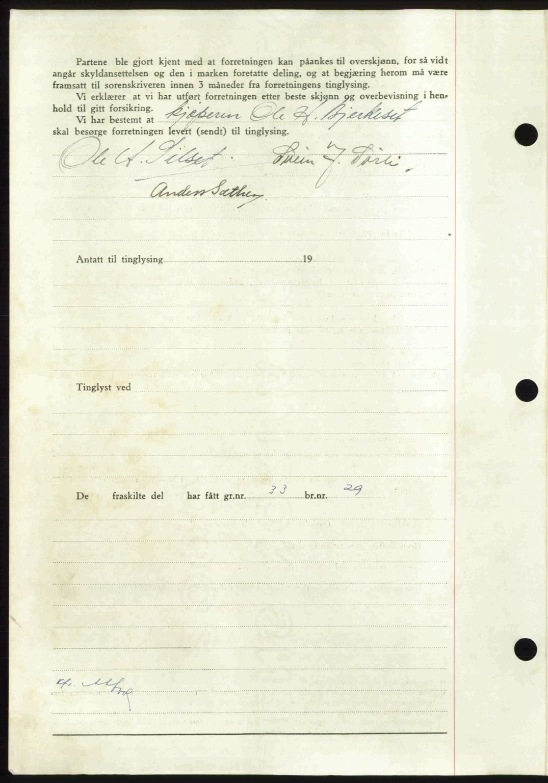 Nordmøre sorenskriveri, AV/SAT-A-4132/1/2/2Ca: Mortgage book no. A110, 1948-1949, Diary no: : 653/1949