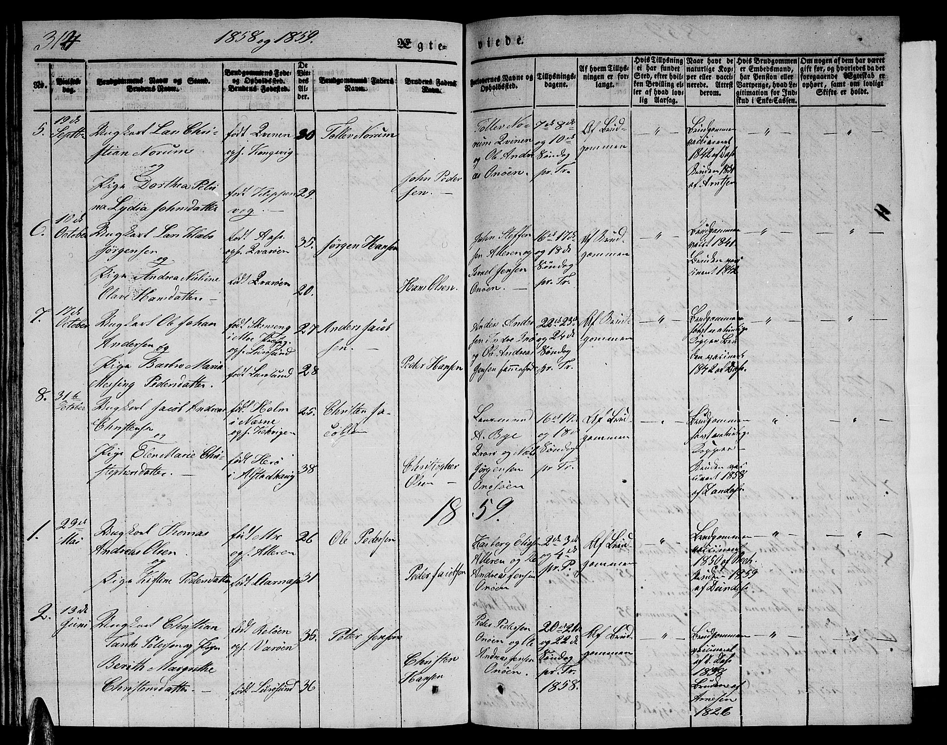 Ministerialprotokoller, klokkerbøker og fødselsregistre - Nordland, AV/SAT-A-1459/839/L0572: Parish register (copy) no. 839C02, 1841-1873, p. 314