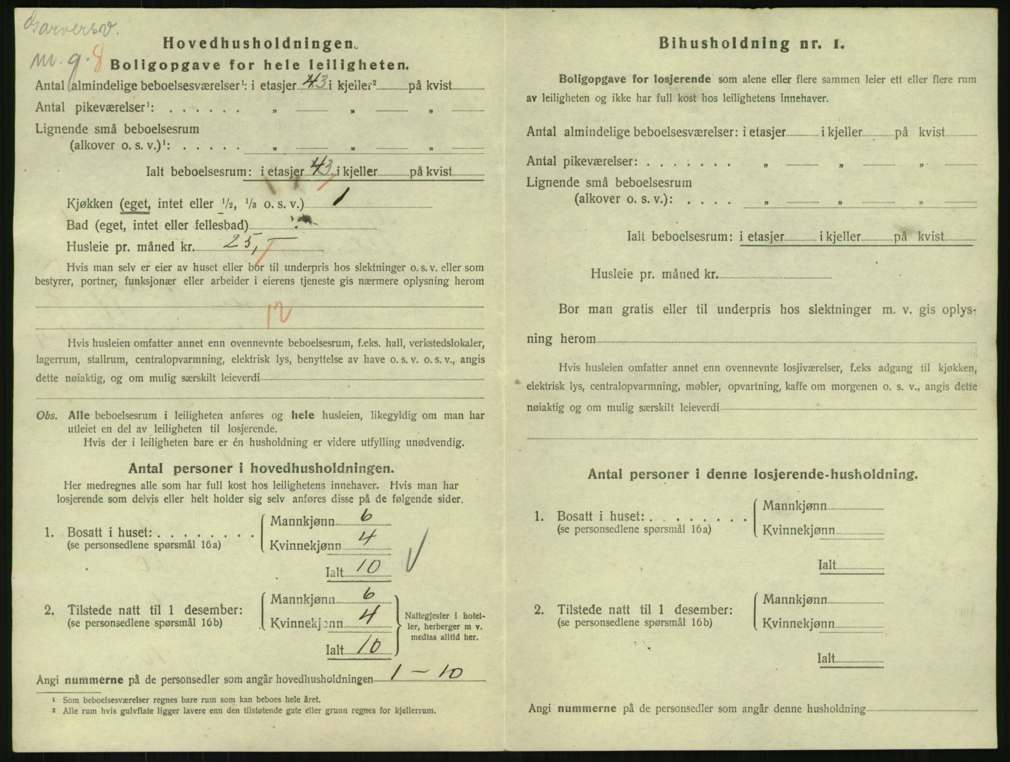 SAH, 1920 census for Gjøvik, 1920, p. 2219