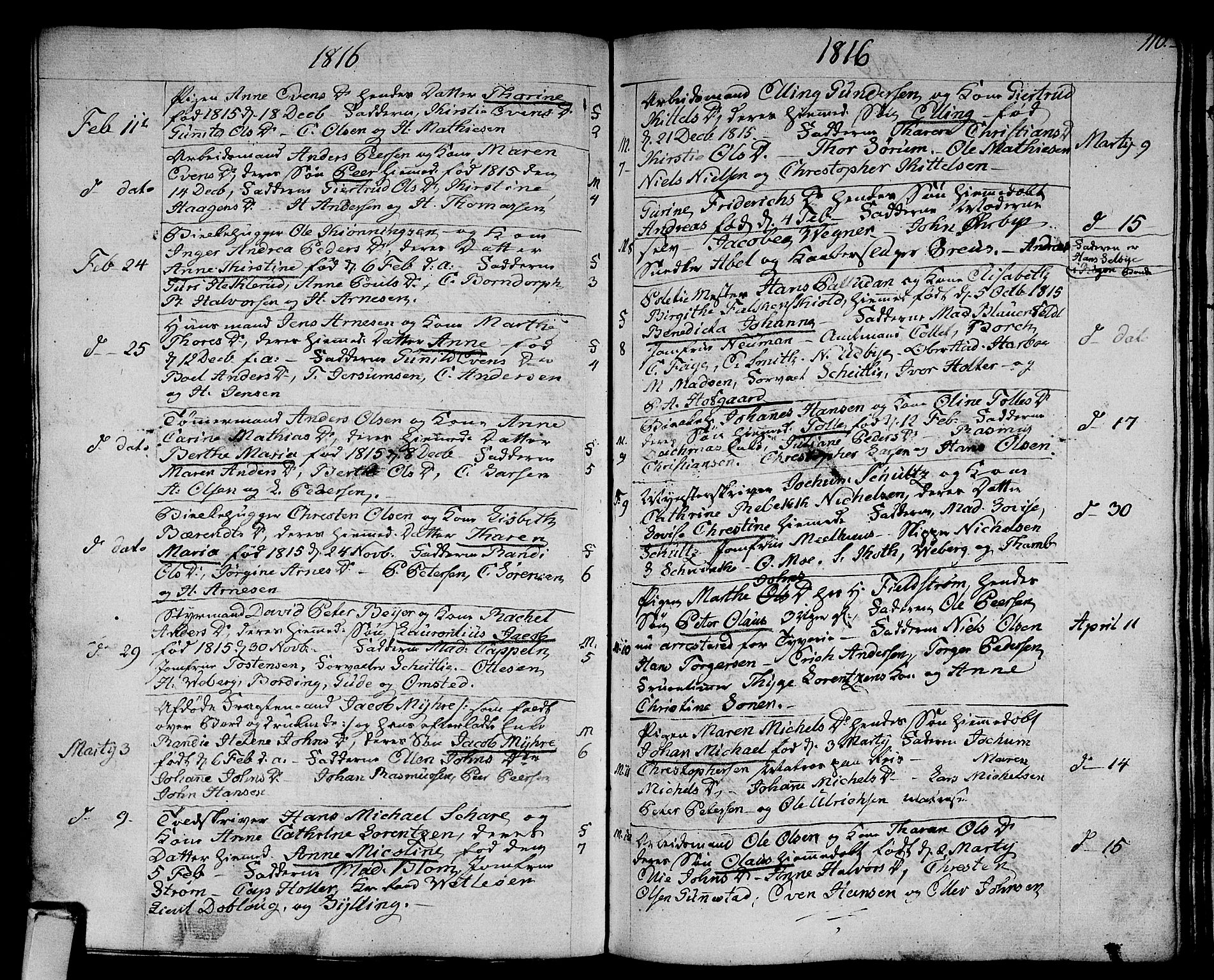 Strømsø kirkebøker, SAKO/A-246/F/Fa/L0010: Parish register (official) no. I 10, 1792-1822, p. 110