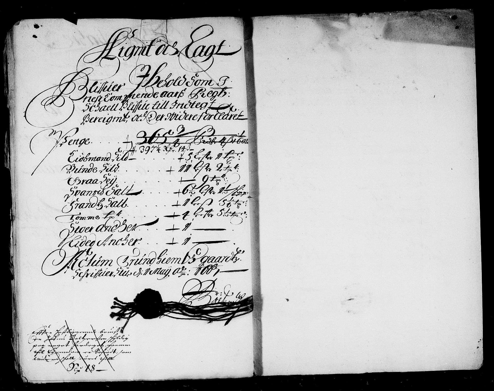 Rentekammeret inntil 1814, Reviderte regnskaper, Stiftamtstueregnskaper, Trondheim stiftamt og Nordland amt, AV/RA-EA-6044/R/Rd/L0016: Trondheim stiftamt, 1666