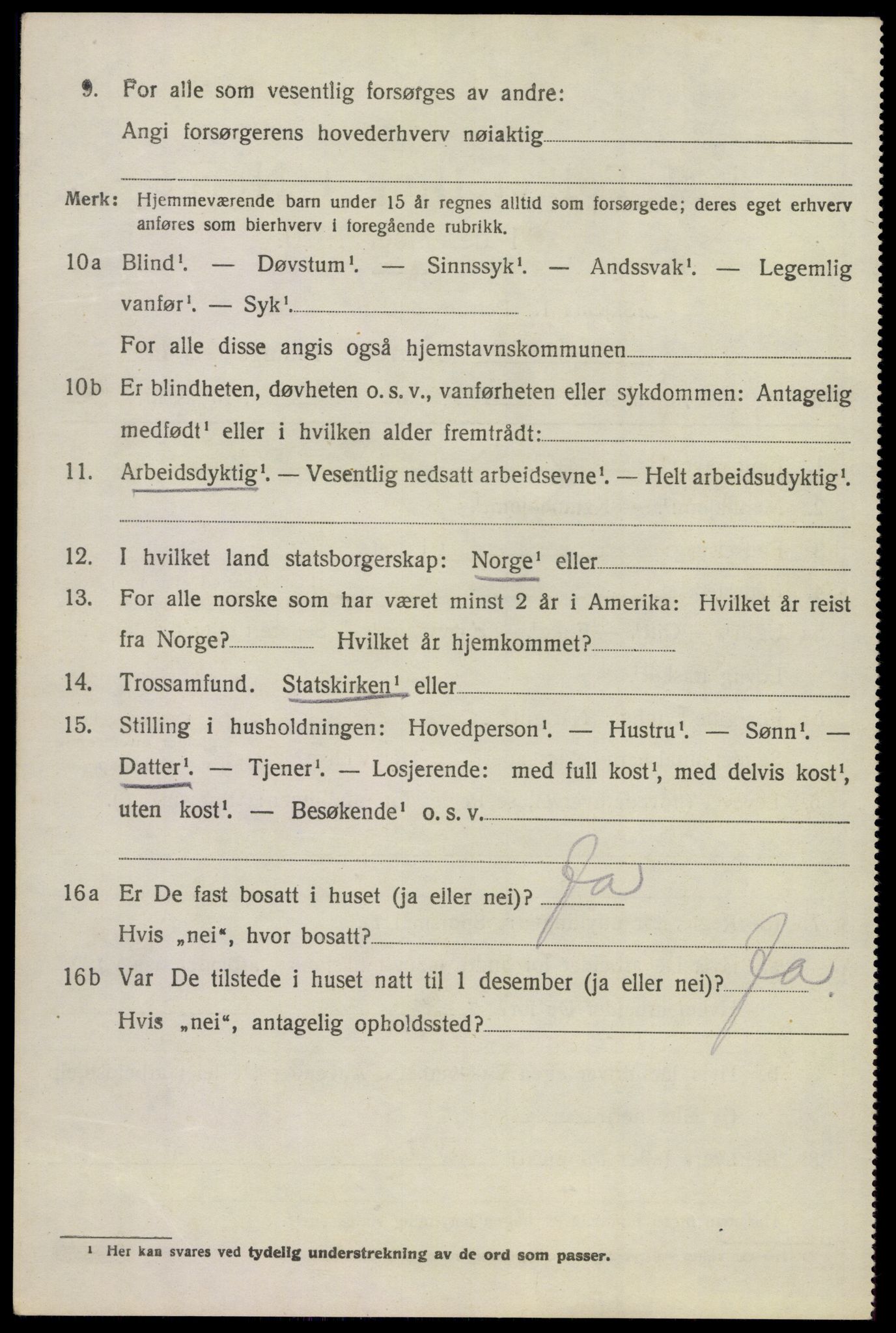 SAKO, 1920 census for Tjølling, 1920, p. 5148