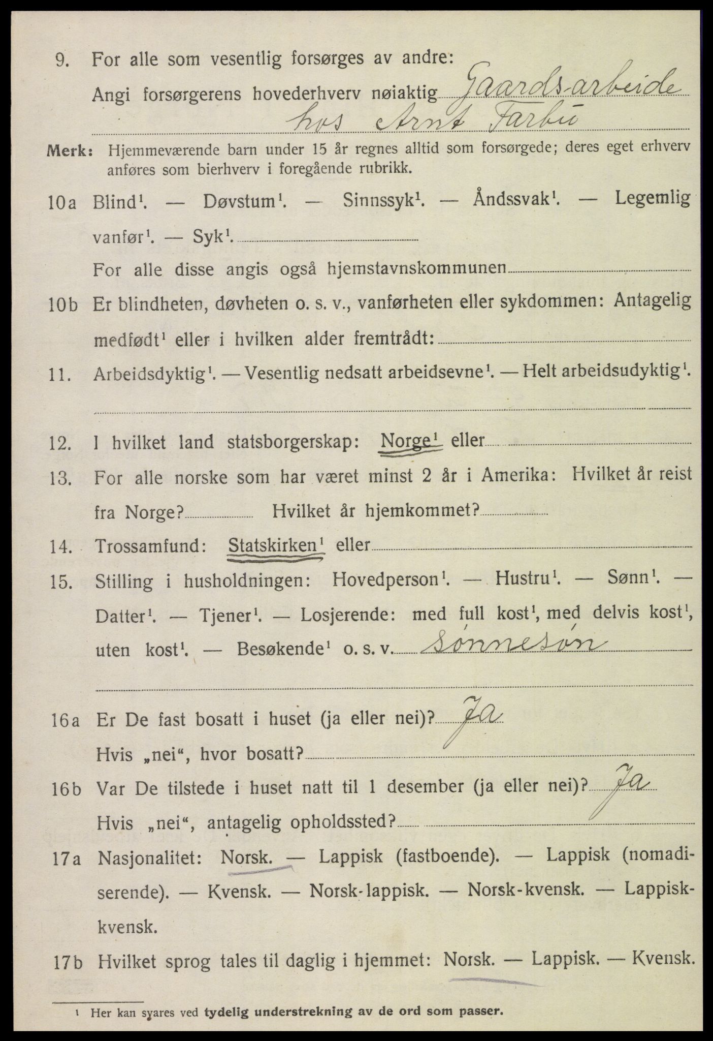 SAT, 1920 census for Inderøy, 1920, p. 4230