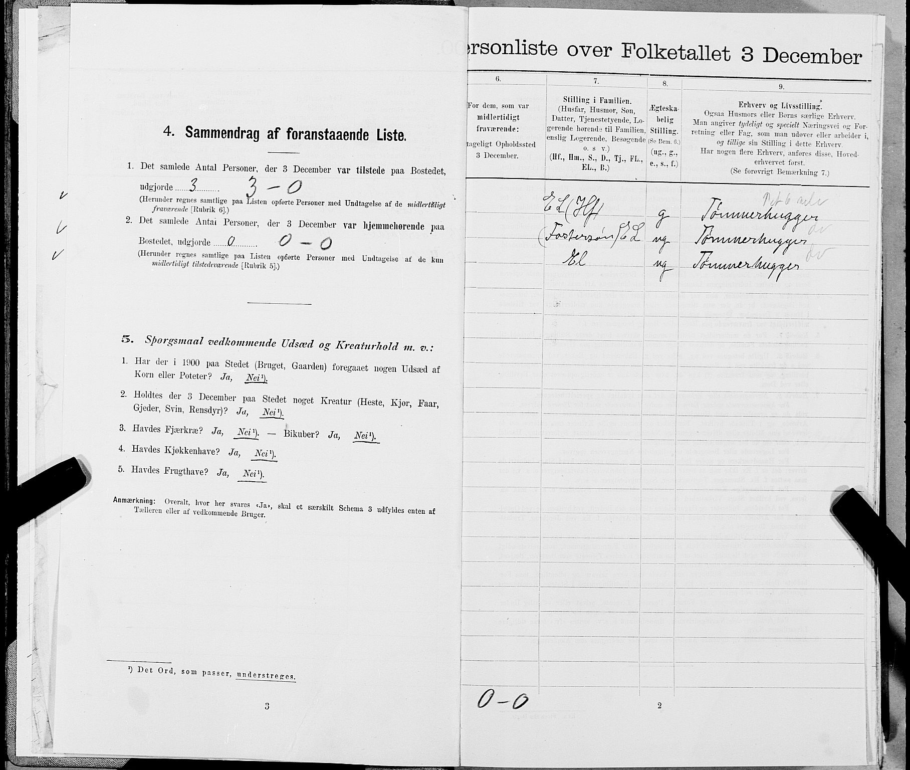 SAT, 1900 census for Snåsa, 1900, p. 22