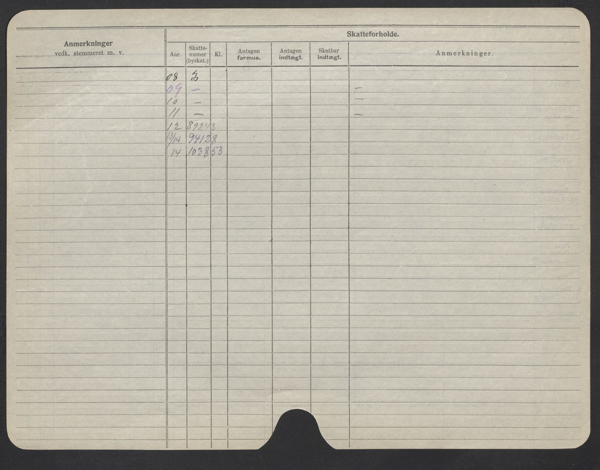 Oslo folkeregister, Registerkort, AV/SAO-A-11715/F/Fa/Fac/L0020: Kvinner, 1906-1914, p. 400b