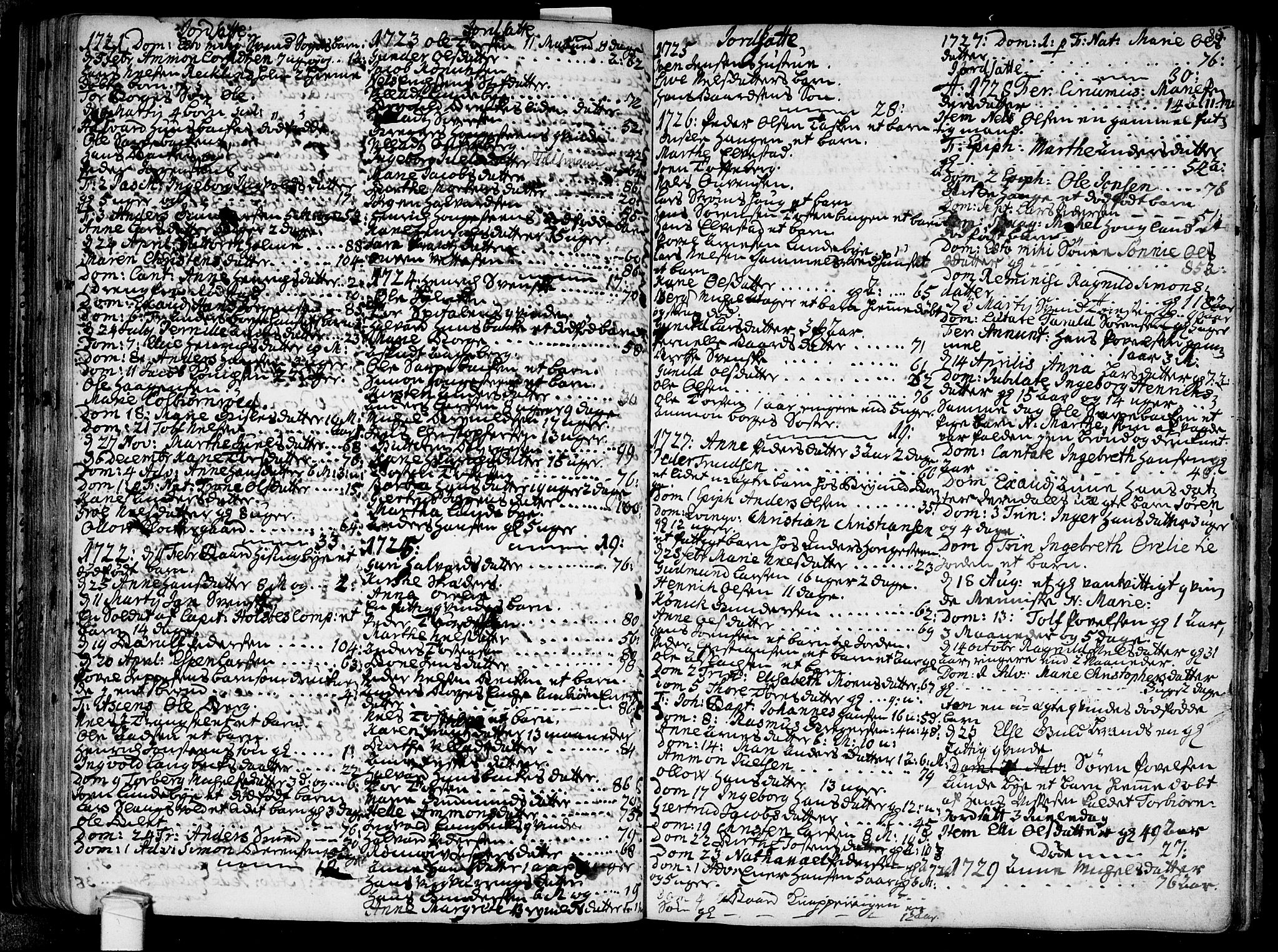 Råde prestekontor kirkebøker, SAO/A-2009/F/Fa/L0001: Parish register (official) no. 1, 1707-1762, p. 85