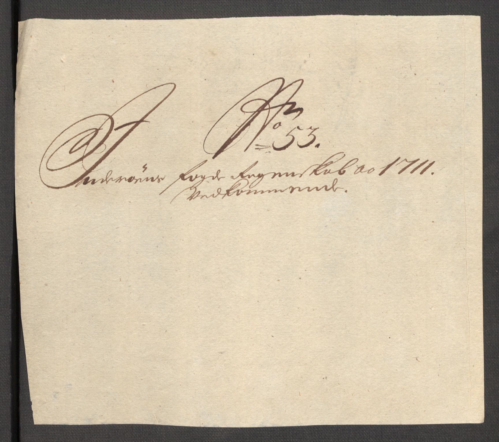 Rentekammeret inntil 1814, Reviderte regnskaper, Fogderegnskap, AV/RA-EA-4092/R63/L4319: Fogderegnskap Inderøy, 1711, p. 193