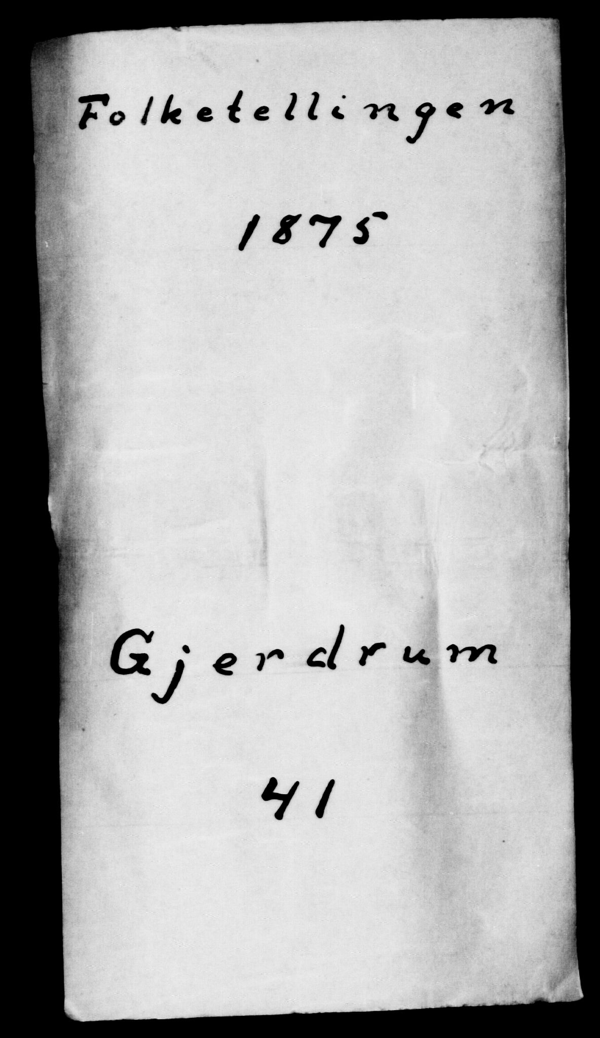 RA, 1875 census for 0234P Gjerdrum, 1875, p. 19