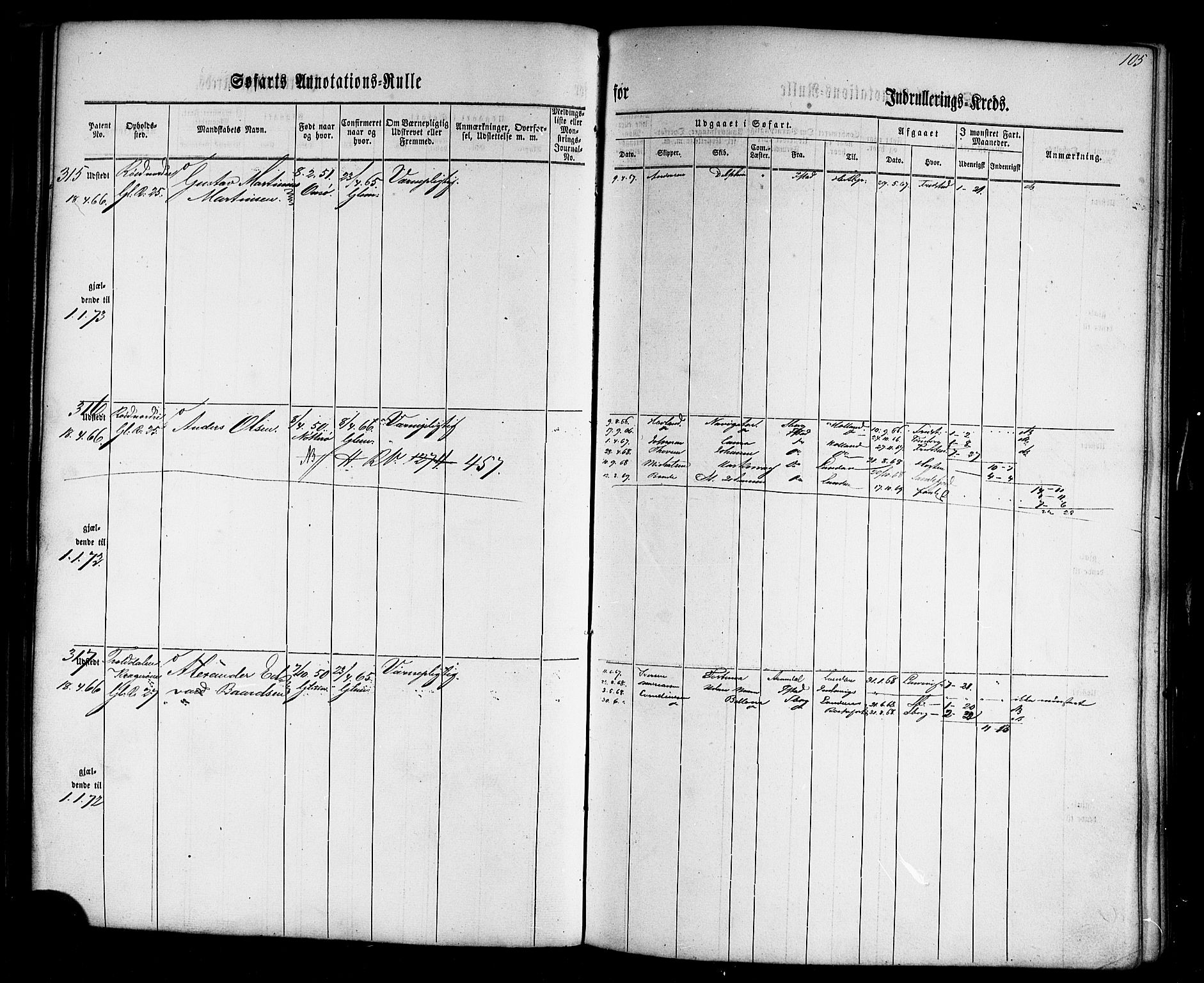 Fredrikstad mønstringskontor, SAO/A-10569b/F/Fc/Fca/L0001: Annotasjonsrulle, 1860-1868, p. 112