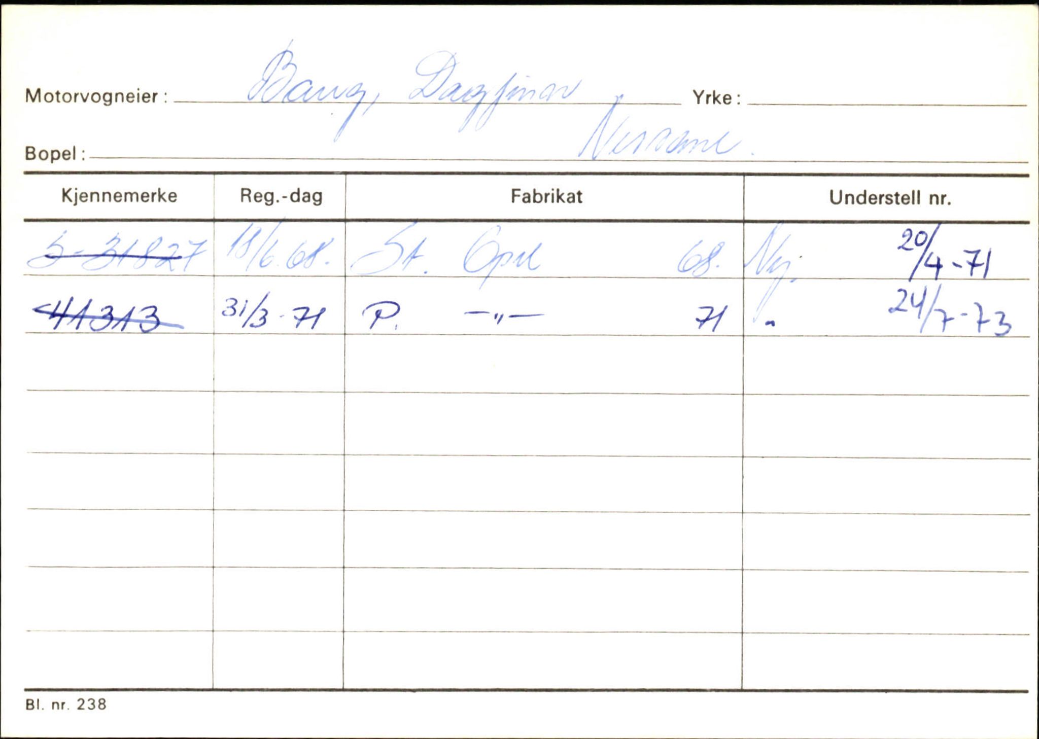 Statens vegvesen, Sogn og Fjordane vegkontor, AV/SAB-A-5301/4/F/L0132: Eigarregister Askvoll A-Å. Balestrand A-Å, 1945-1975, p. 1570